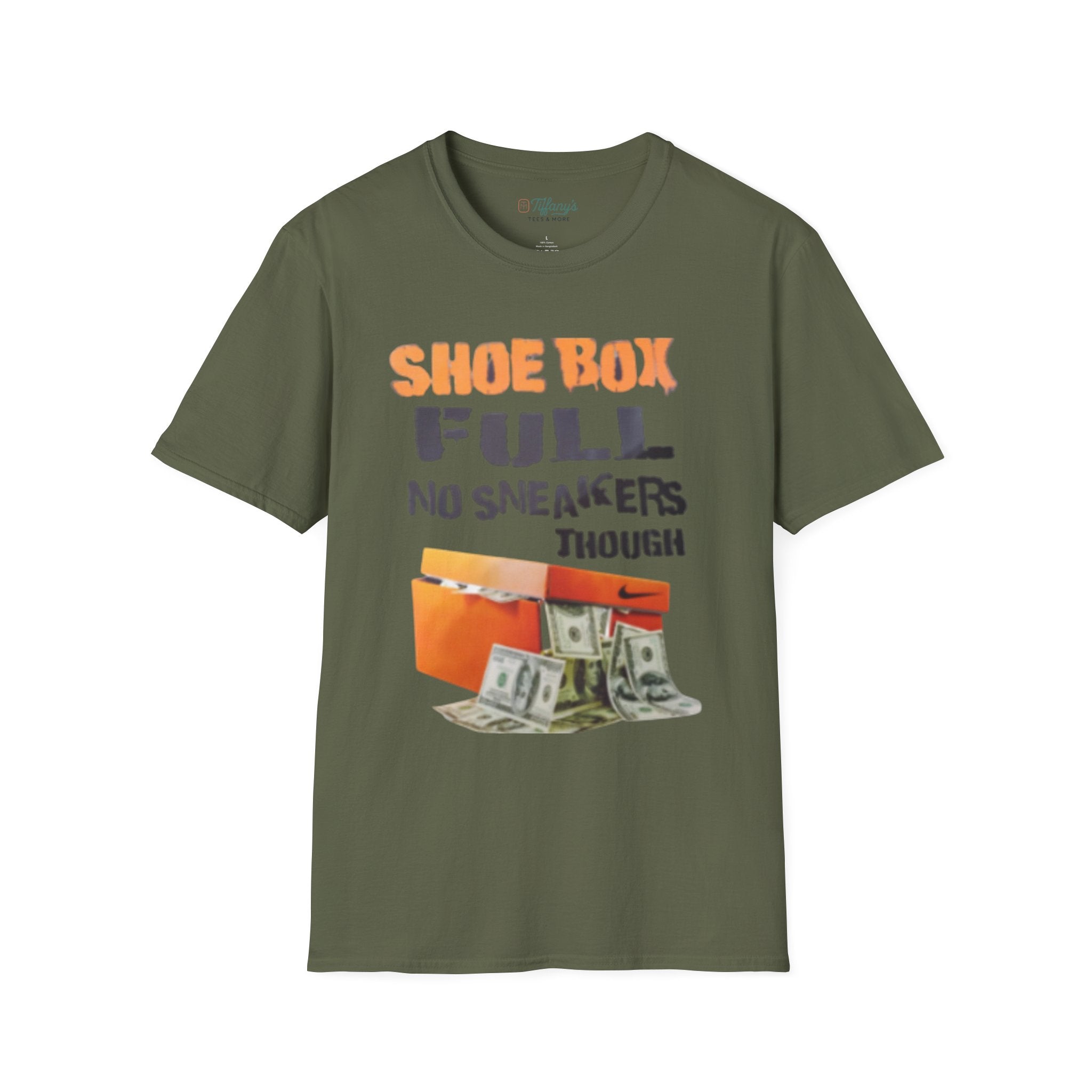 Shoe Box Humor T-Shirt, Funny Graphic Tee, Casual Wear, Sneaker Lover Gift, Unique Birthday Present