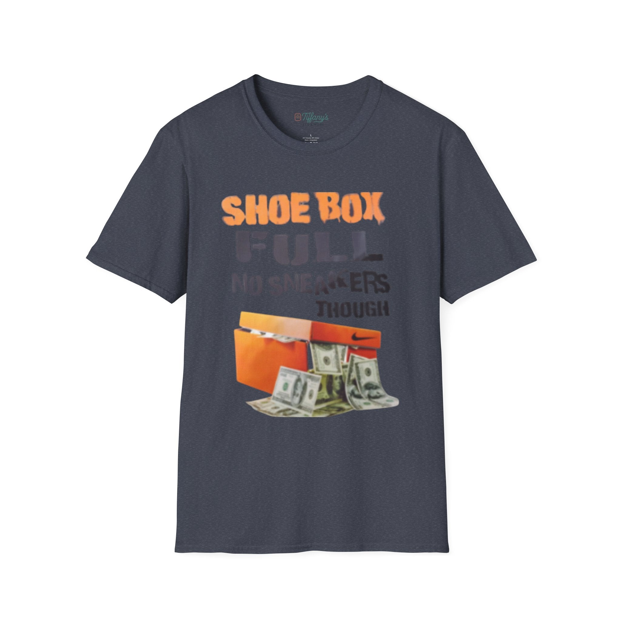 Shoe Box Humor T-Shirt, Funny Graphic Tee, Casual Wear, Sneaker Lover Gift, Unique Birthday Present