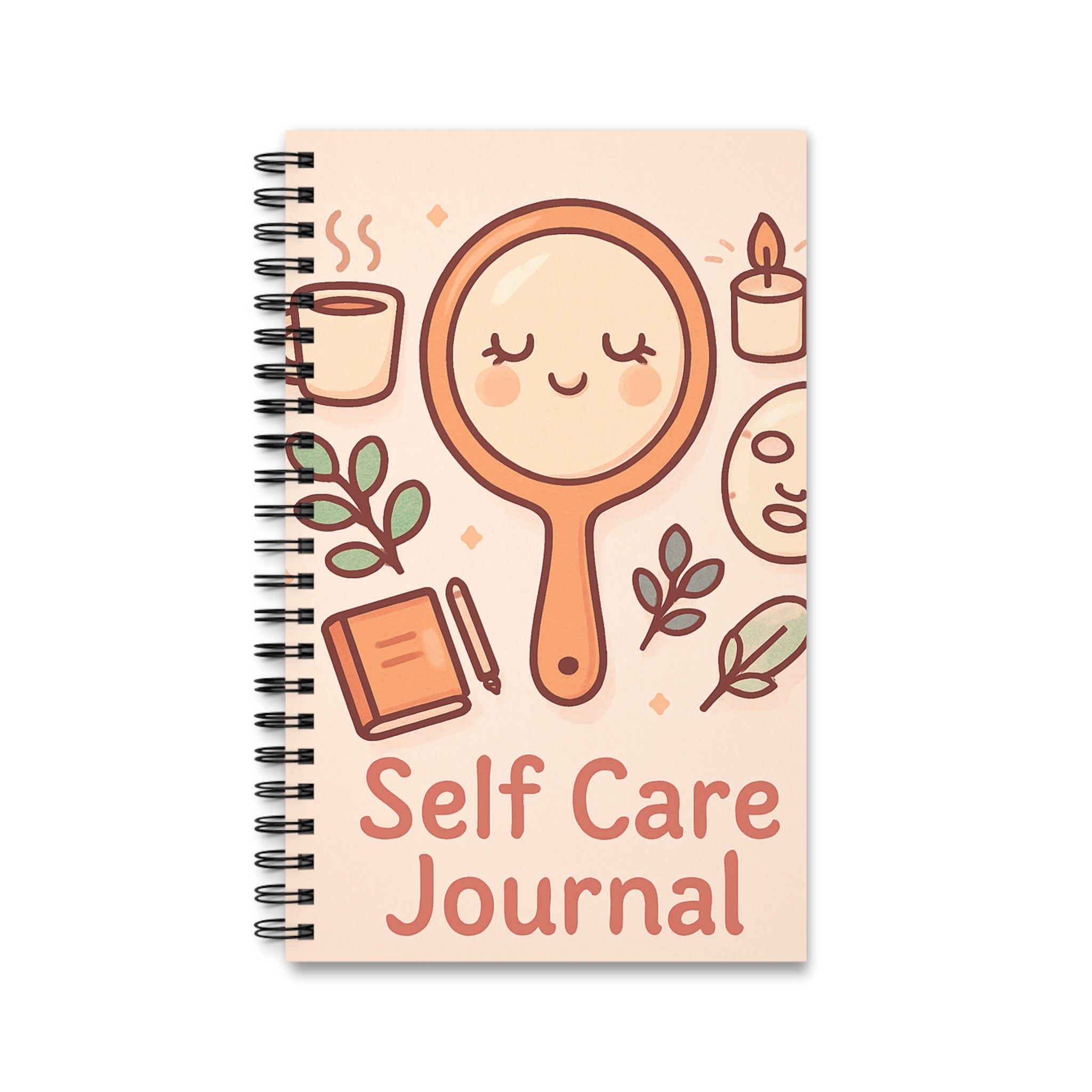 Self Care Spiral Journal, Wellness Notebook, Gratitude Journal, Mindfulness Planner, Cute Sketchbook, Daily Reflection Diary