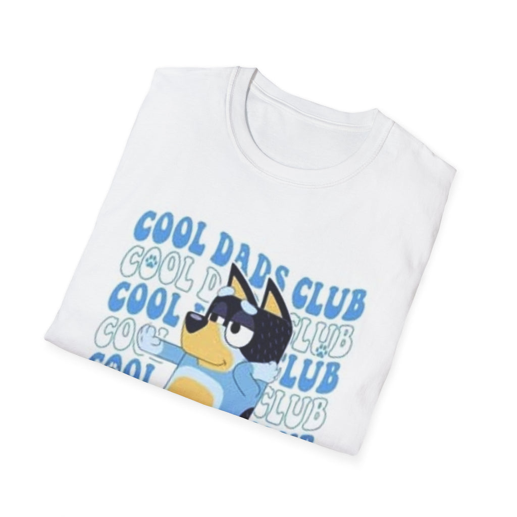 Cool Dads Club Unisex Softstyle T-Shirt, Fun Father's Day Gift, Casual Everyday Wear, Cool Dad Apparel, Summer Style
