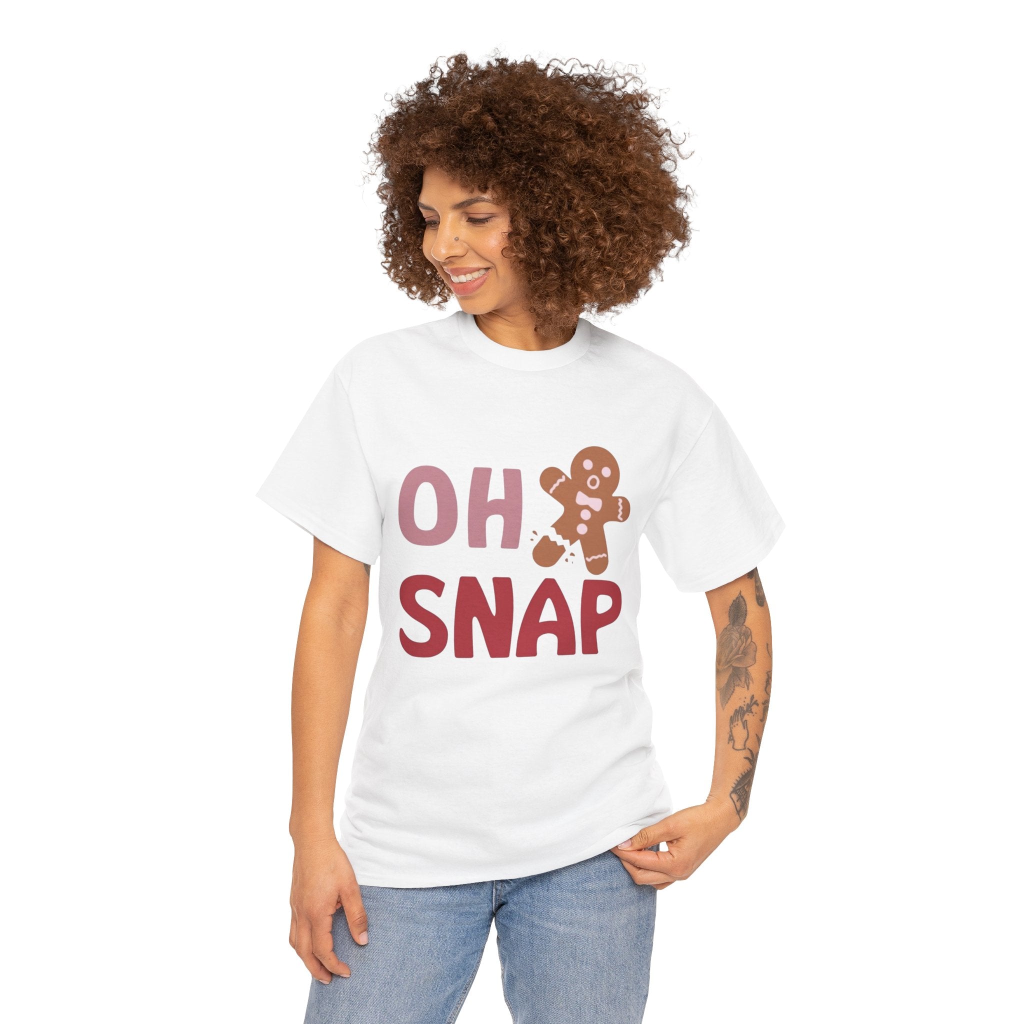 Oh Snap Gingerbread Tee — Funny Holiday Christmas T-Shirt