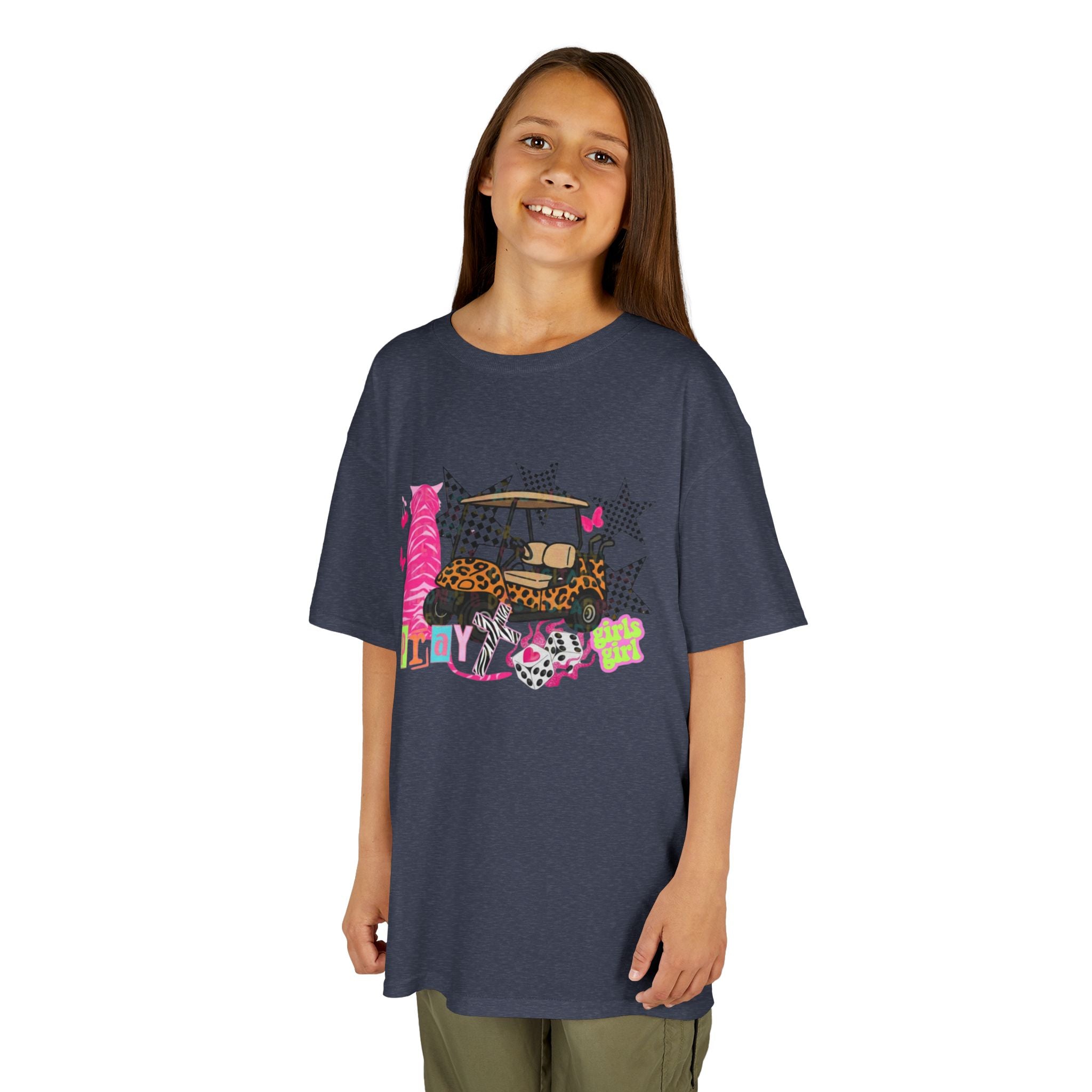 Kids' Girls Girl Tee - Fun Patterned Cotton Shirt