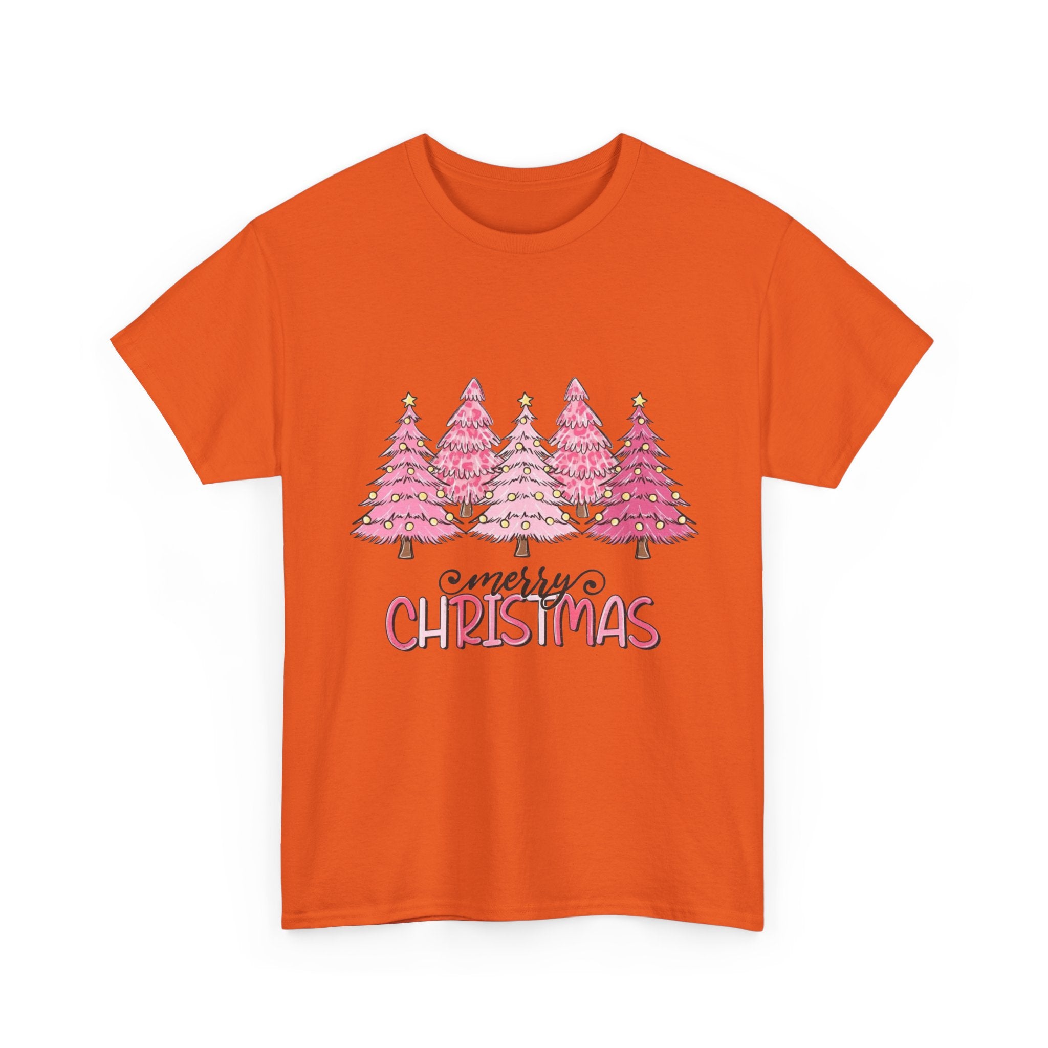 Merry Christmas Unisex Heavy Cotton Tee - Festive Holiday Shirt
