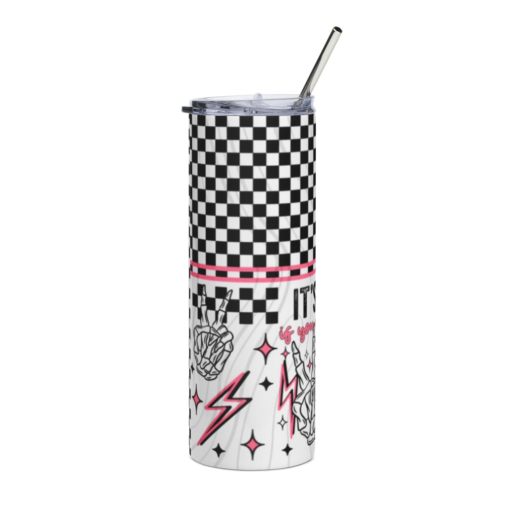 Its Okayy Stainless Steel Tumbler - 20oz with Rock Vibes