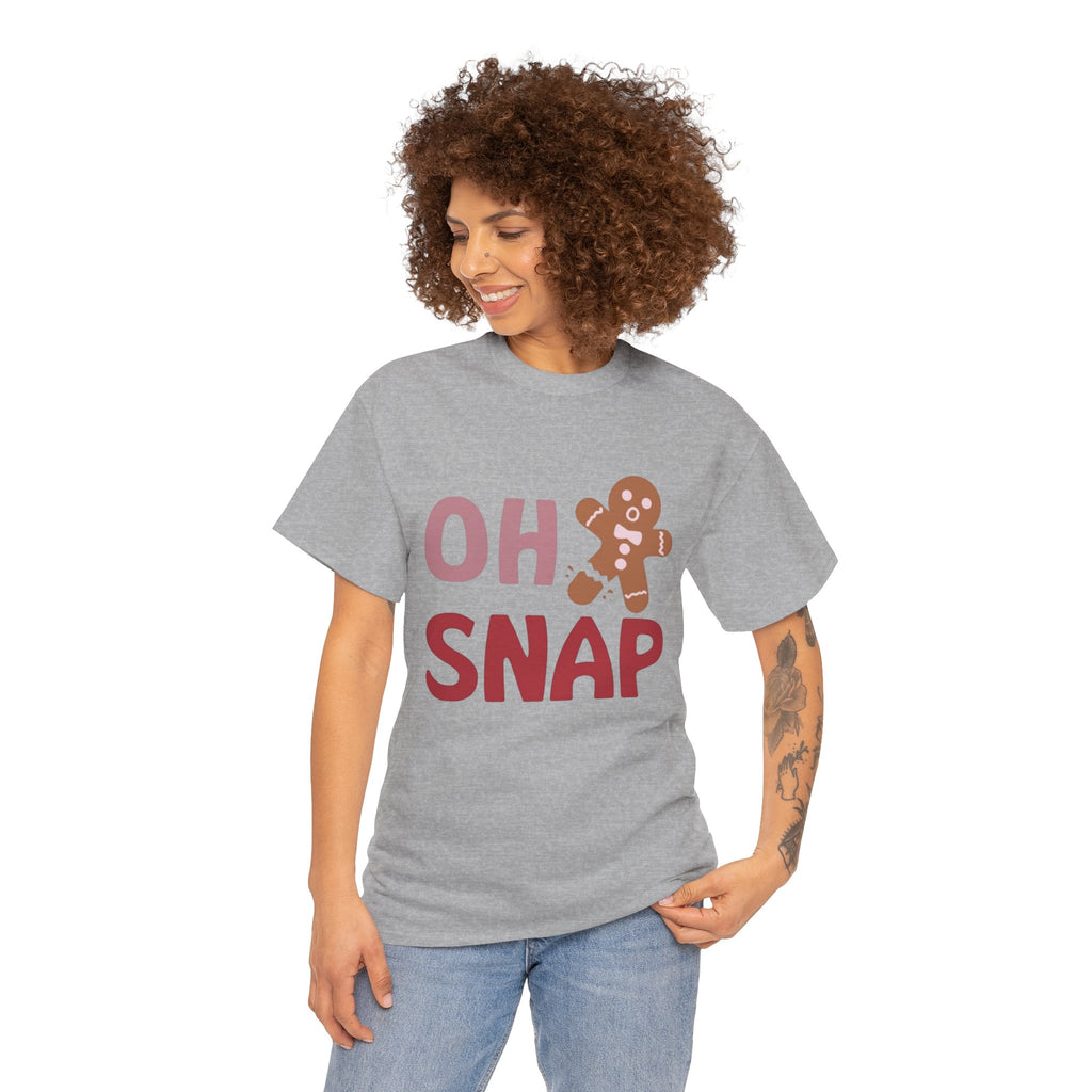Oh Snap Gingerbread Tee — Funny Holiday Christmas T-Shirt