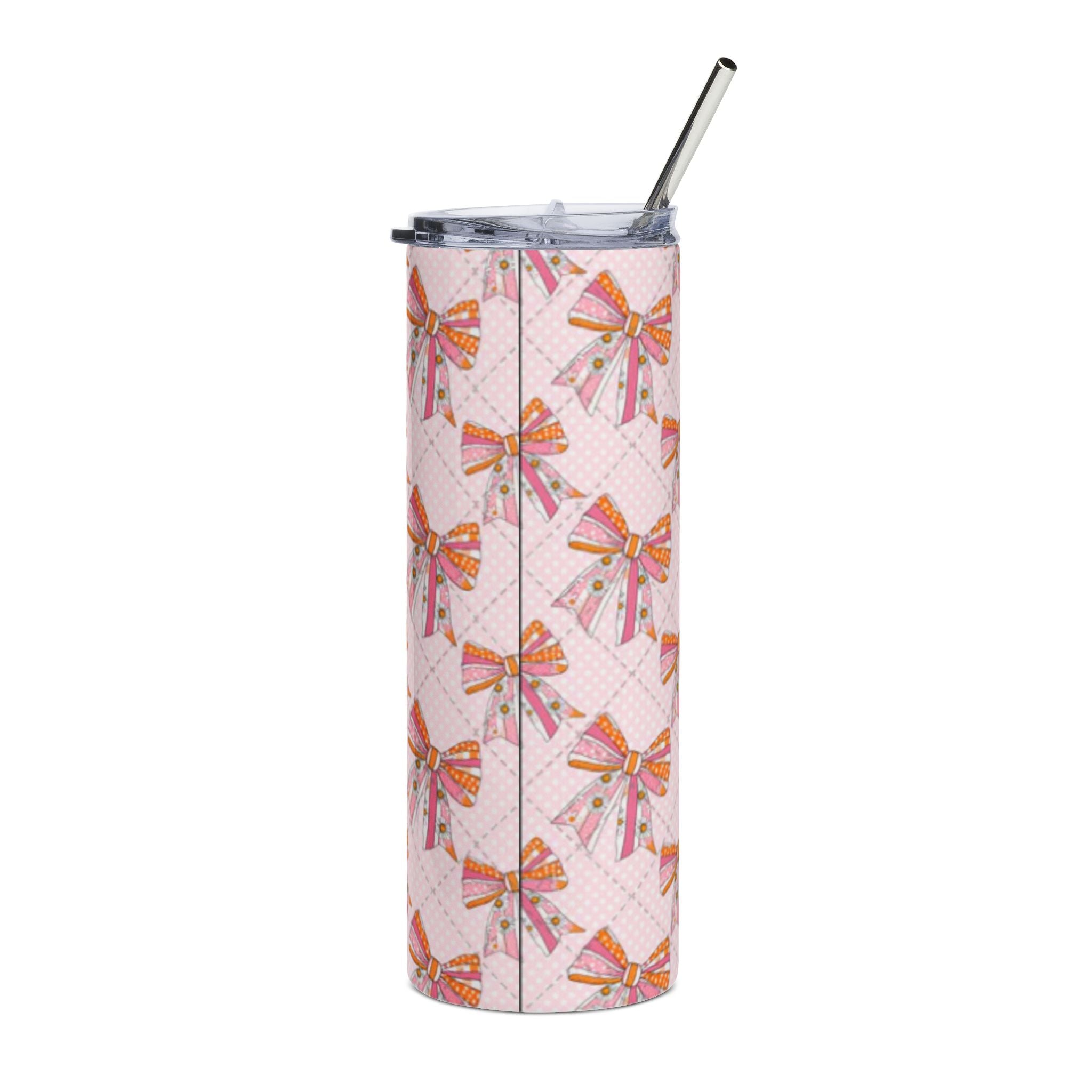 Bright Floral Happy Day Tumbler - 20oz Stainless Steel