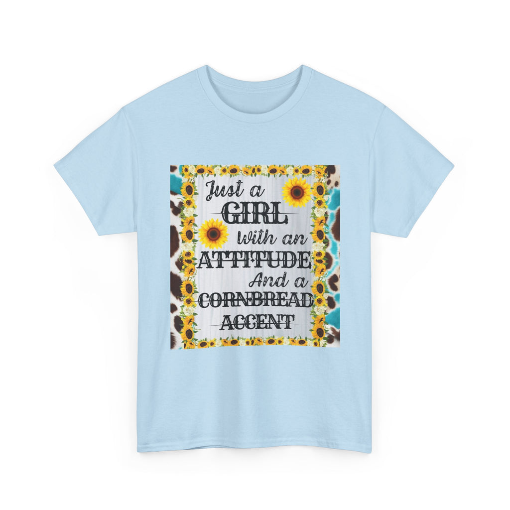 Sassy Attitude Tee - Unisex Heavy Cotton T-Shirt, Casual Wear, Gift for Her, Fun Graphic Top, Southern Charm Apparel