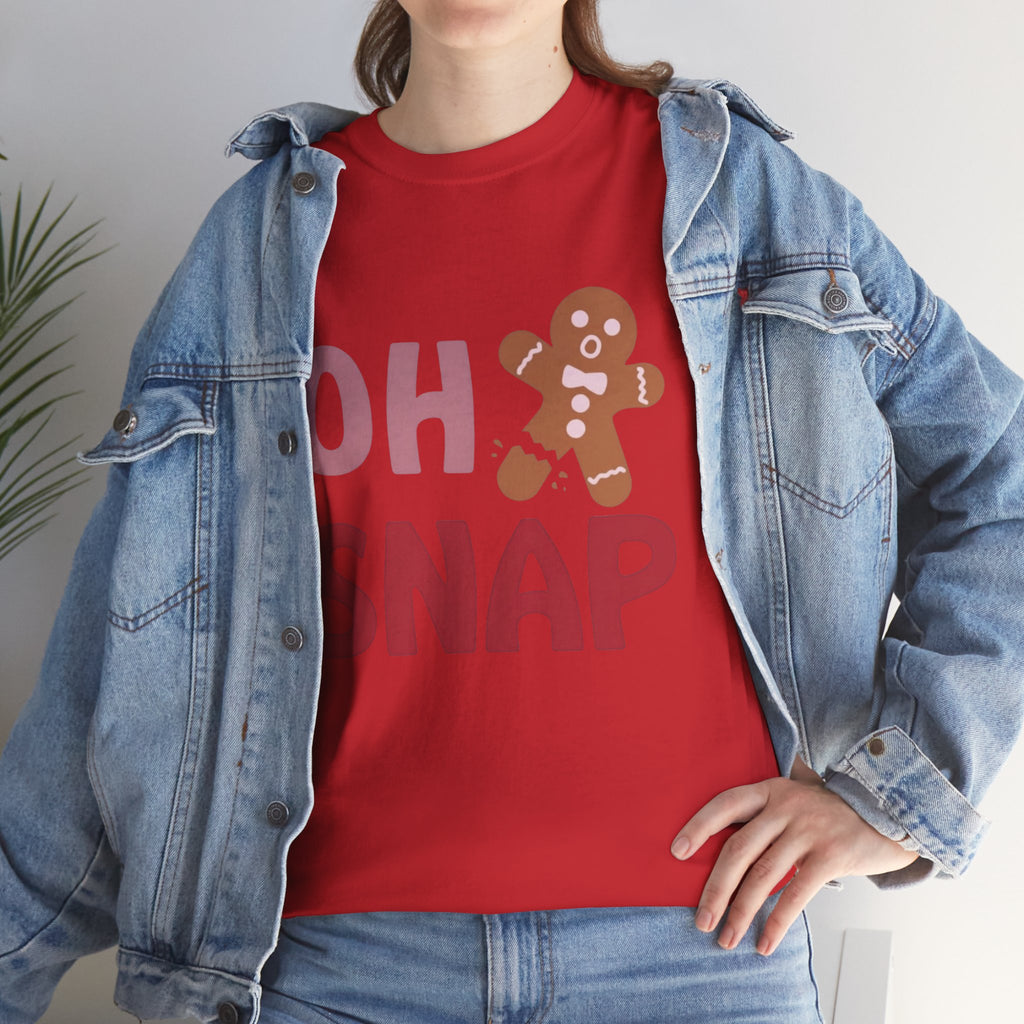 Oh Snap Gingerbread Tee — Funny Holiday Christmas T-Shirt
