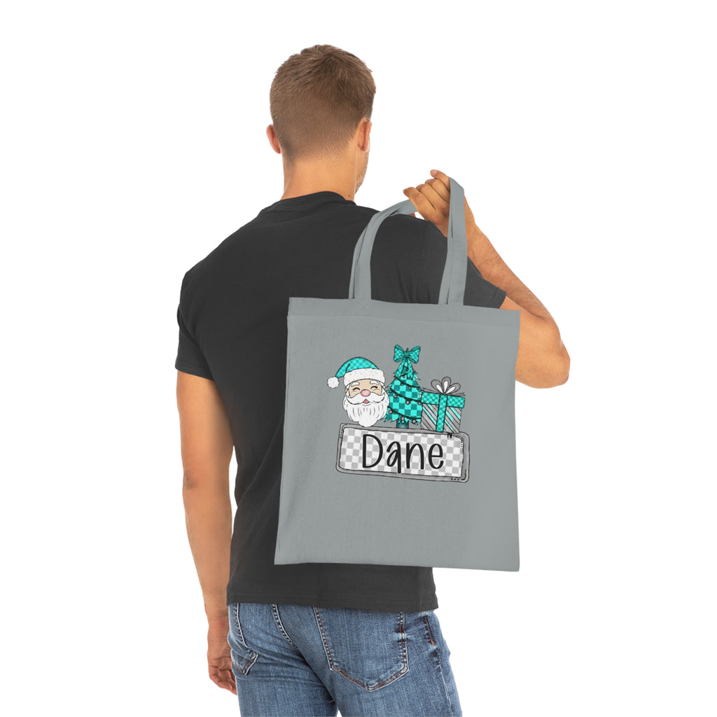Personalized Christmas Cotton Tote