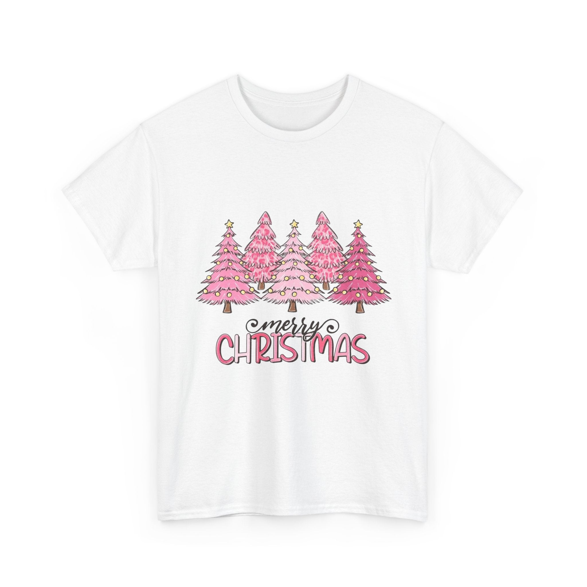 Merry Christmas Unisex Heavy Cotton Tee - Festive Holiday Shirt
