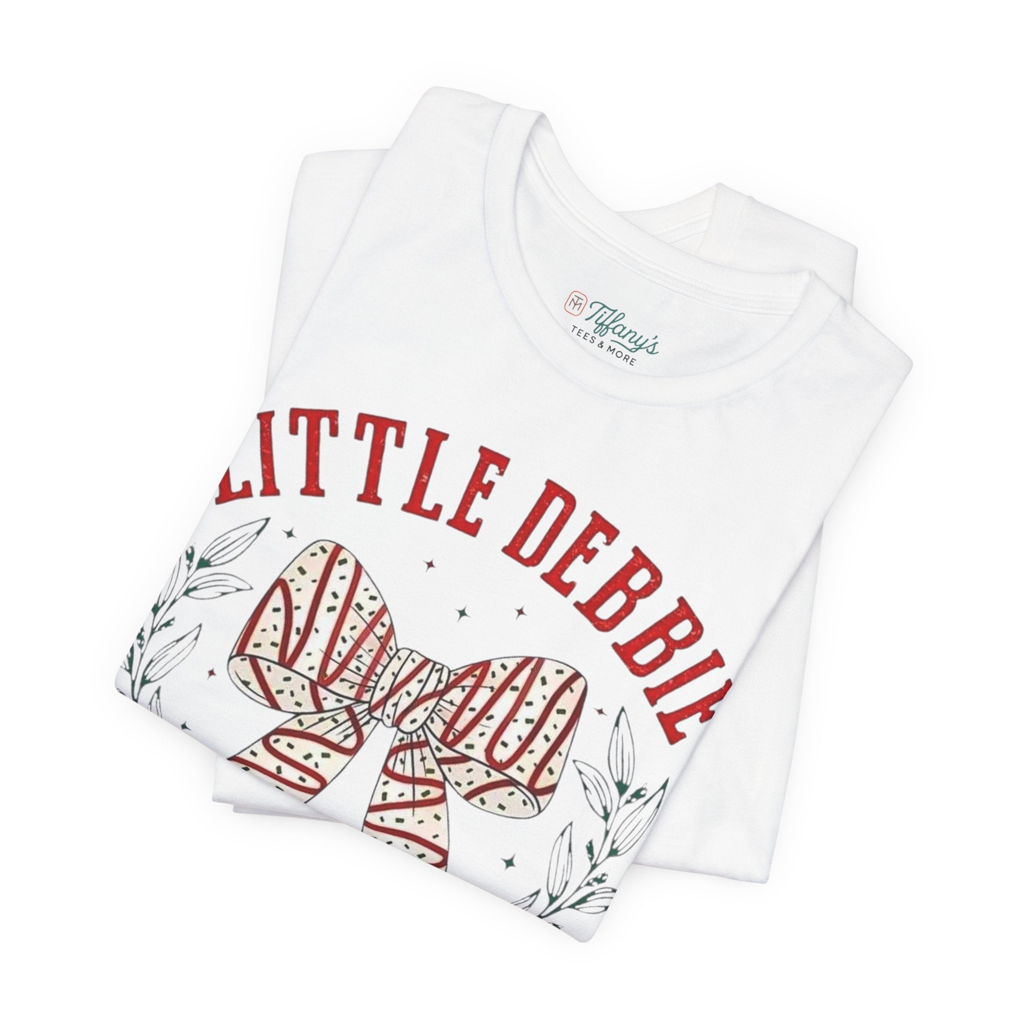 Little Debbie Christmas Tree Cakes Short Sleeve Tee, Holiday Casual Shirt, Christmas Gift, Retro Style T-Shirt, Fun Foodie Tee