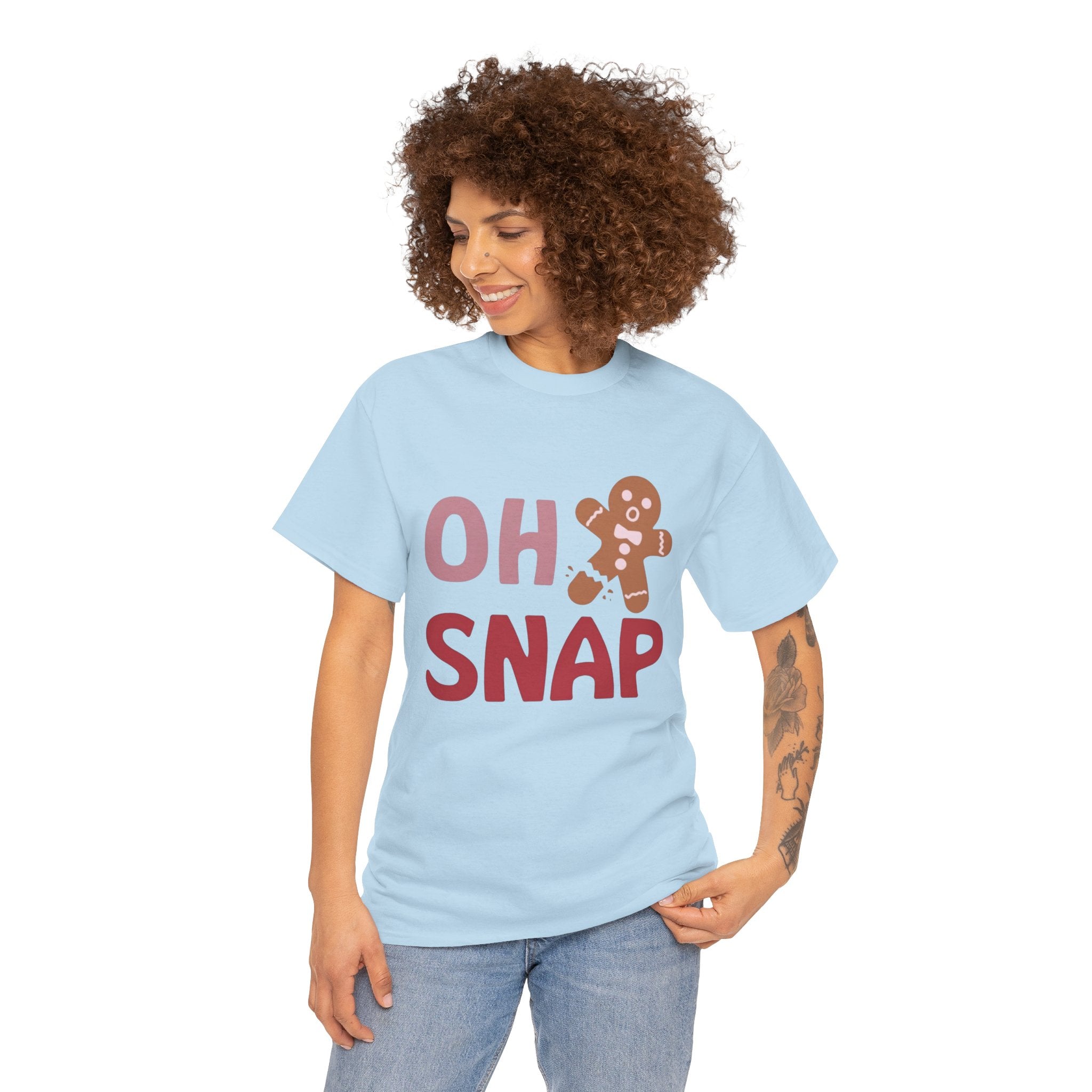 Oh Snap Gingerbread Tee — Funny Holiday Christmas T-Shirt