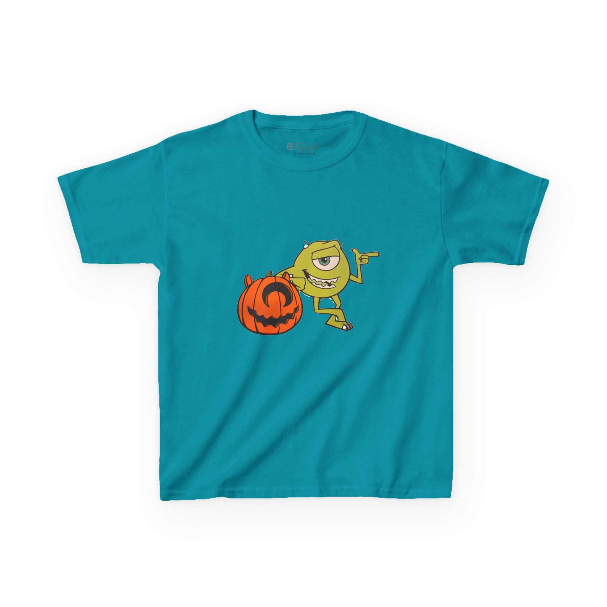 Halloween Kids Tee with Fun Pumpkin Design, Spooky Outfit, Trick or Treat Shirt, Kids Halloween Apparel, Cute Halloween Costume