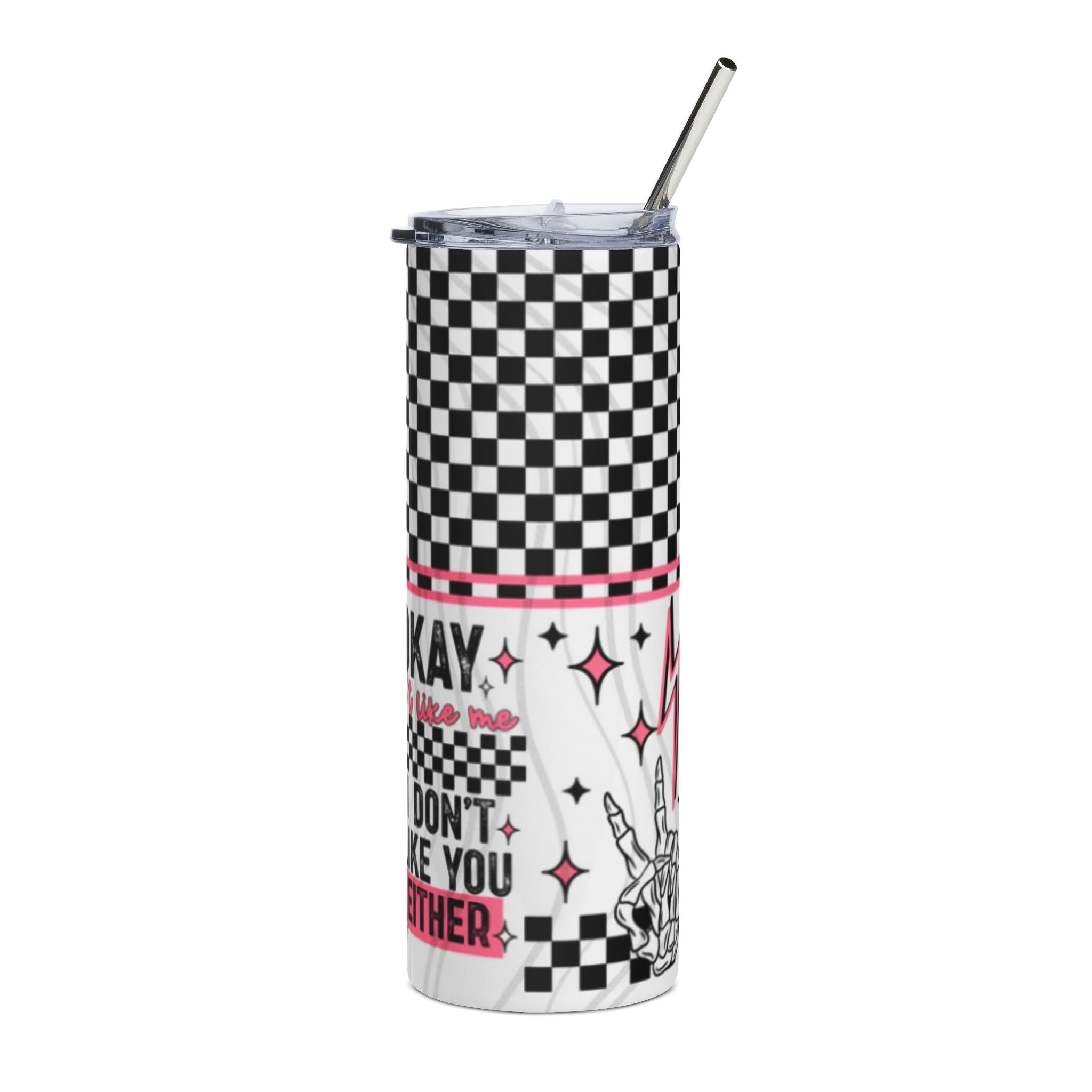 Its Okayy Stainless Steel Tumbler - 20oz with Rock Vibes
