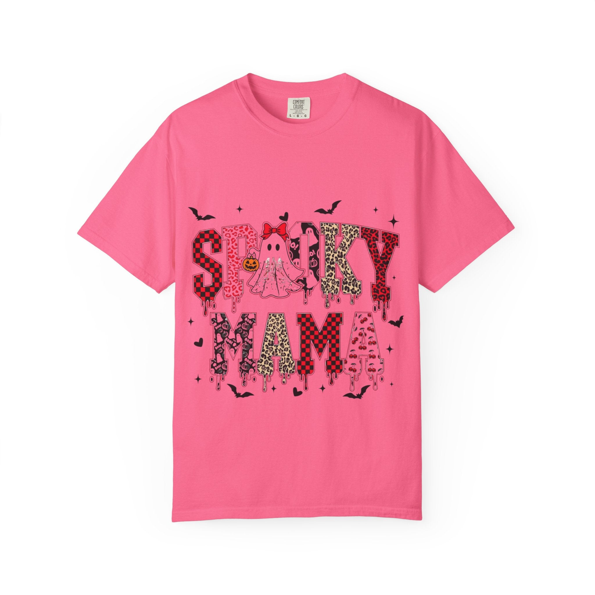 Spooky Mama Halloween T-Shirt, Unisex Halloween Shirt, Cute Ghost Tee, Fall Fashion, Casual Wear, Gift for Moms