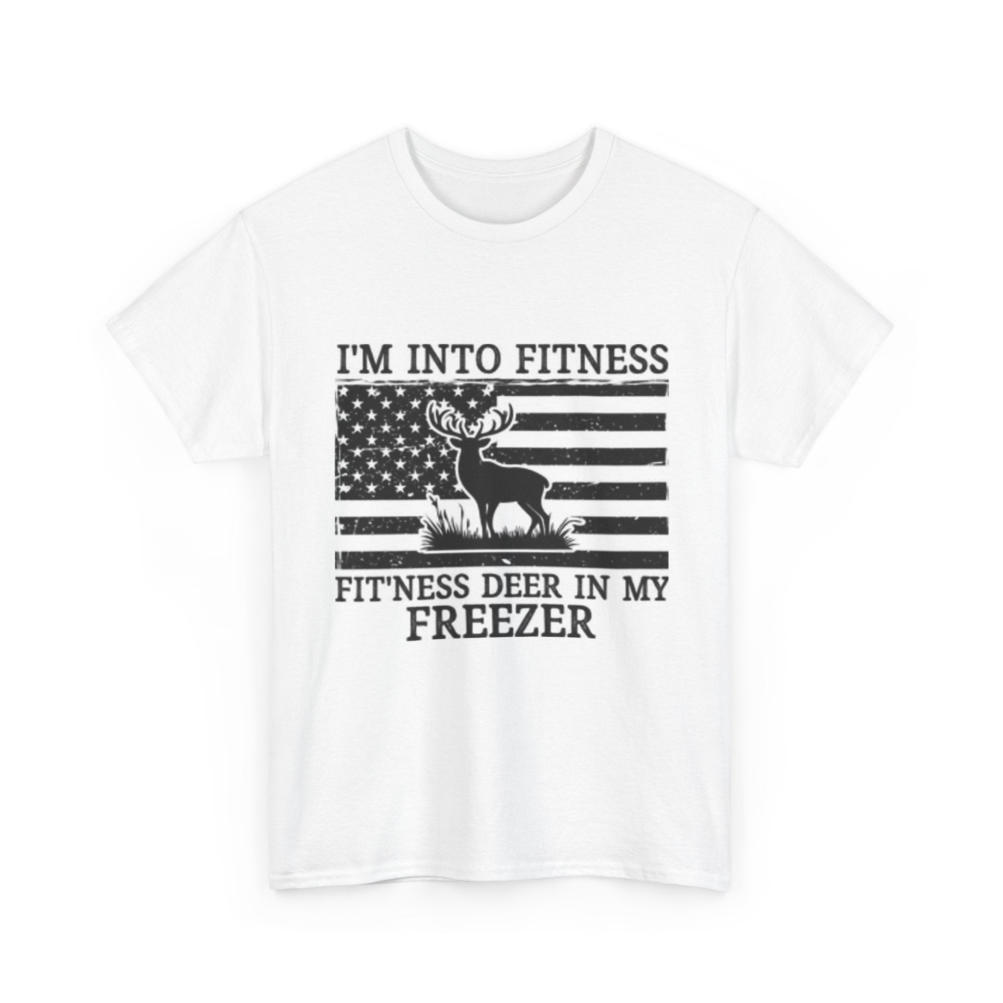 Funny Fitness Tee: I'm Into Fitness Deer in My Freezer, Unisex Cotton T-Shirt, Outdoor Enthusiast Gift, Hunting Apparel, Humorous [...]