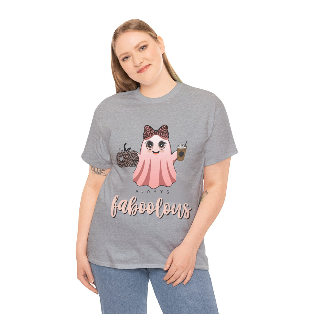 Faboolous Ghost Tee, Halloween Shirt, Unisex Tee, Cute Casual Wear, Fall Fashion, Gift for Her