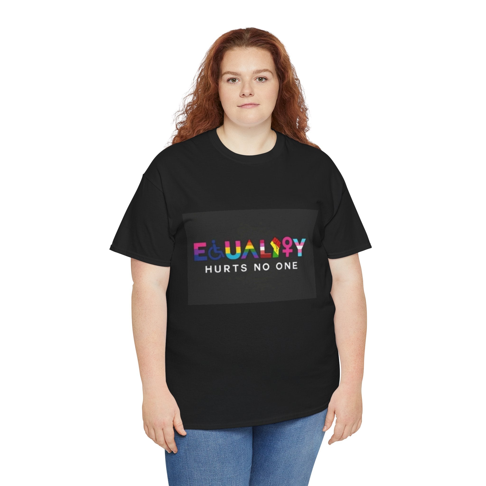 Equality Hurts No One T-Shirt - Unisex Heavy Cotton Tee for Pride and Activism Inclusivity Unisex