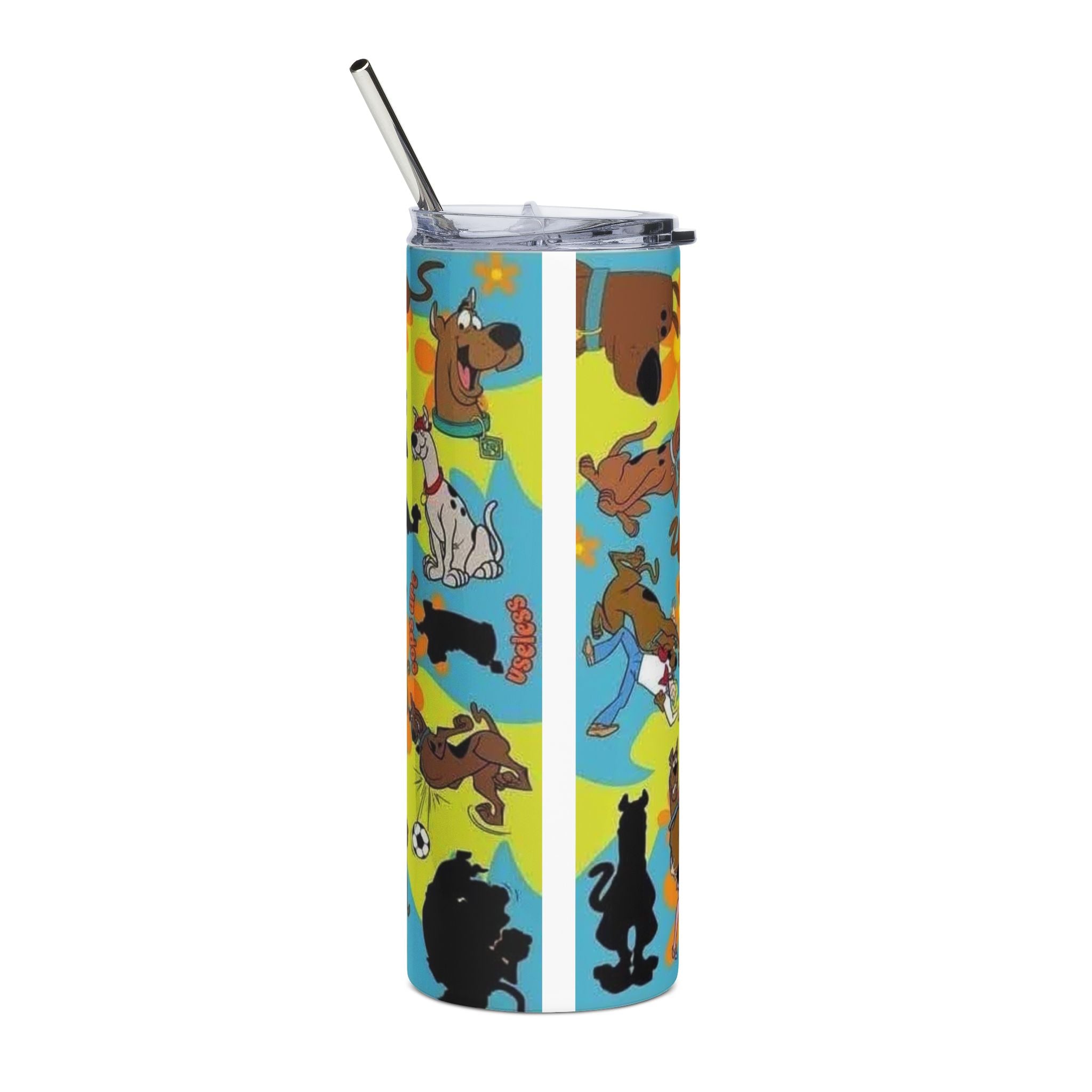 Scooby-Doo Stainless Steel Tumbler, 20oz | Fun Drinkware, Cartoon Enthusiast Gift, Birthday, Party Favor, Retro Collection