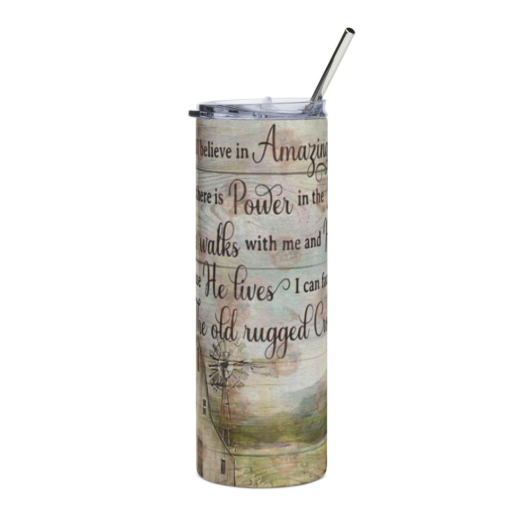 Amazing Grace Stainless Steel Tumbler with Quotes