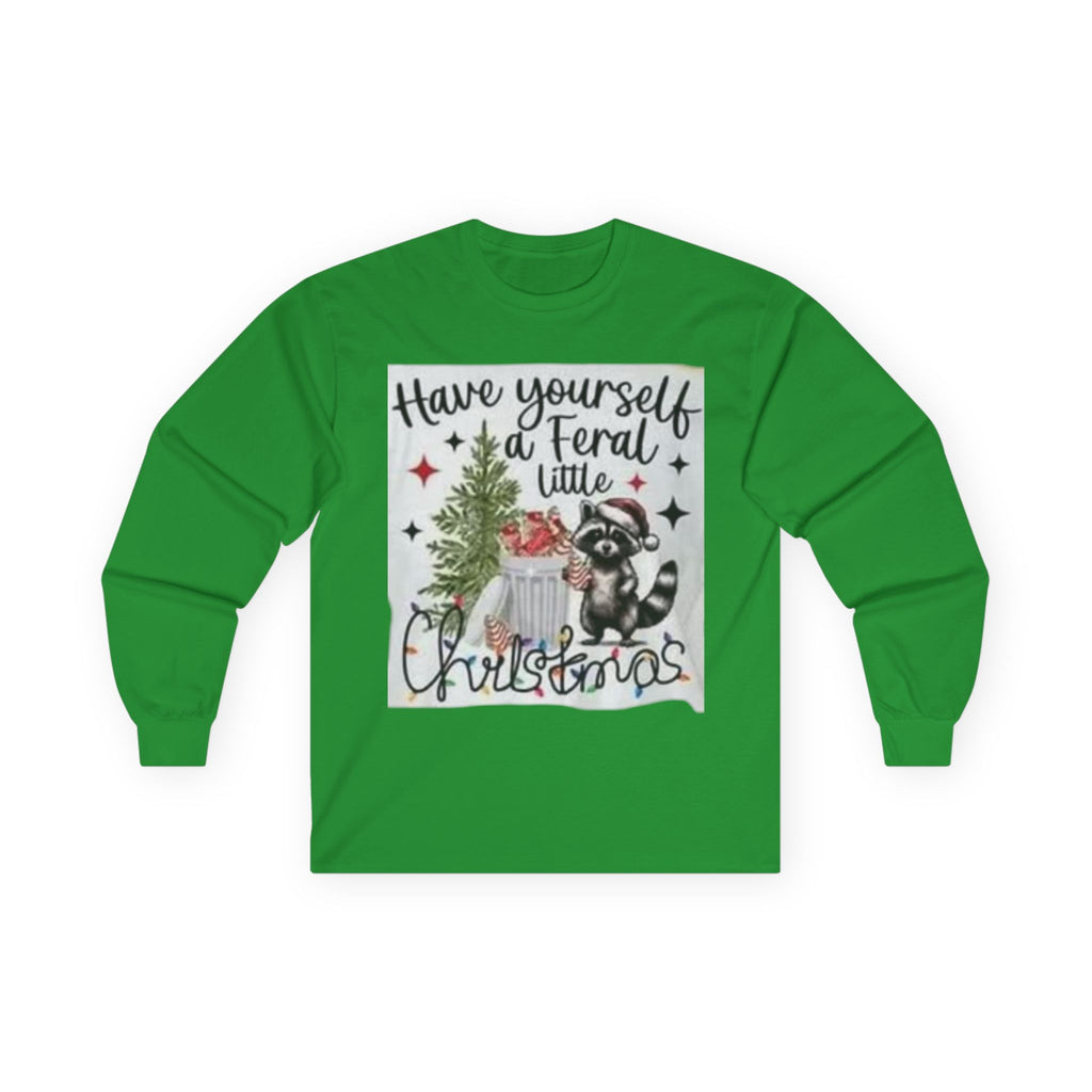 Christmas Cat Long Sleeve Tee, Have Yourself a Feral Little Christmas Shirt, Unisex Holiday Apparel, Festive Gift for Cat Lovers, Cozy [...]