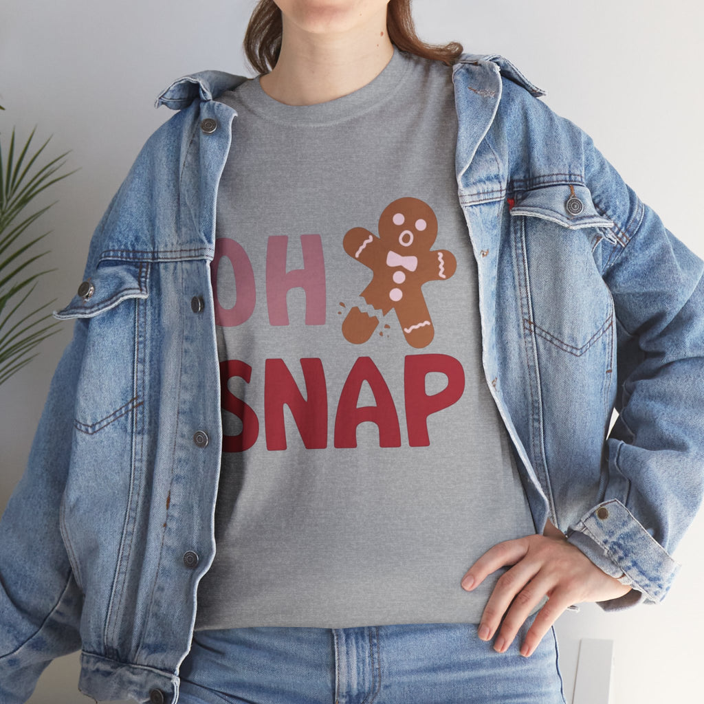 Oh Snap Gingerbread Tee — Funny Holiday Christmas T-Shirt