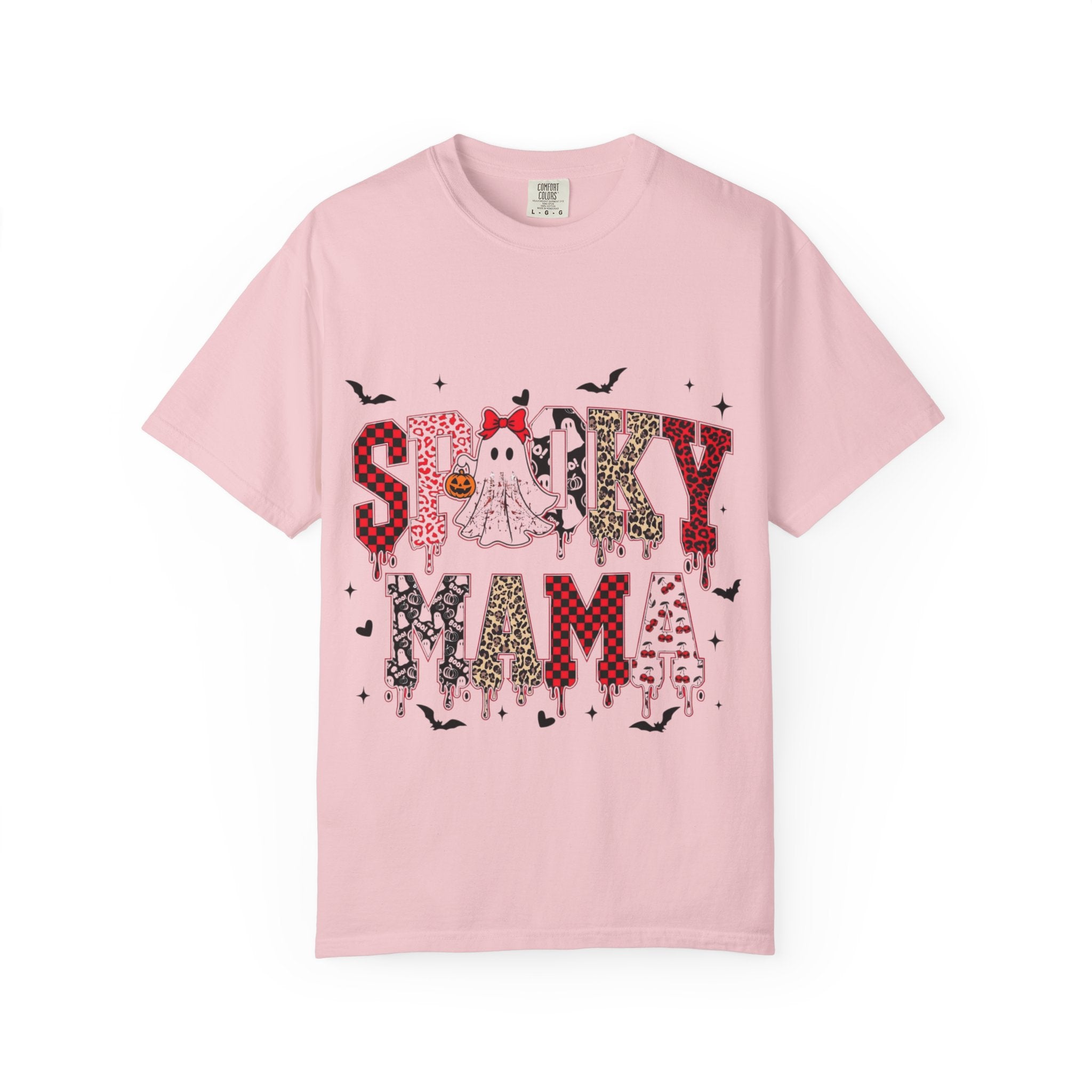 Spooky Mama Halloween T-Shirt, Unisex Halloween Shirt, Cute Ghost Tee, Fall Fashion, Casual Wear, Gift for Moms