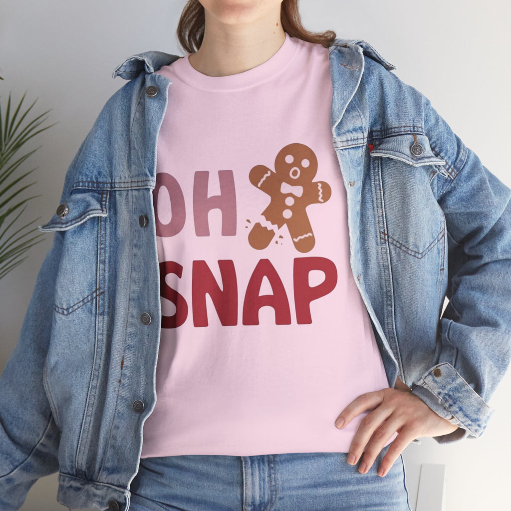 Oh Snap Gingerbread Tee — Funny Holiday Christmas T-Shirt