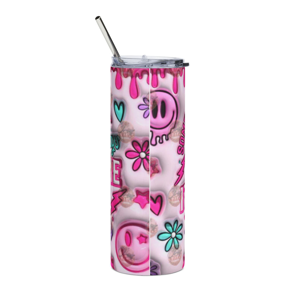 Glam Mom JunkCup Puffy Stainless Steel Tumbler - 20oz with Fun Quotes