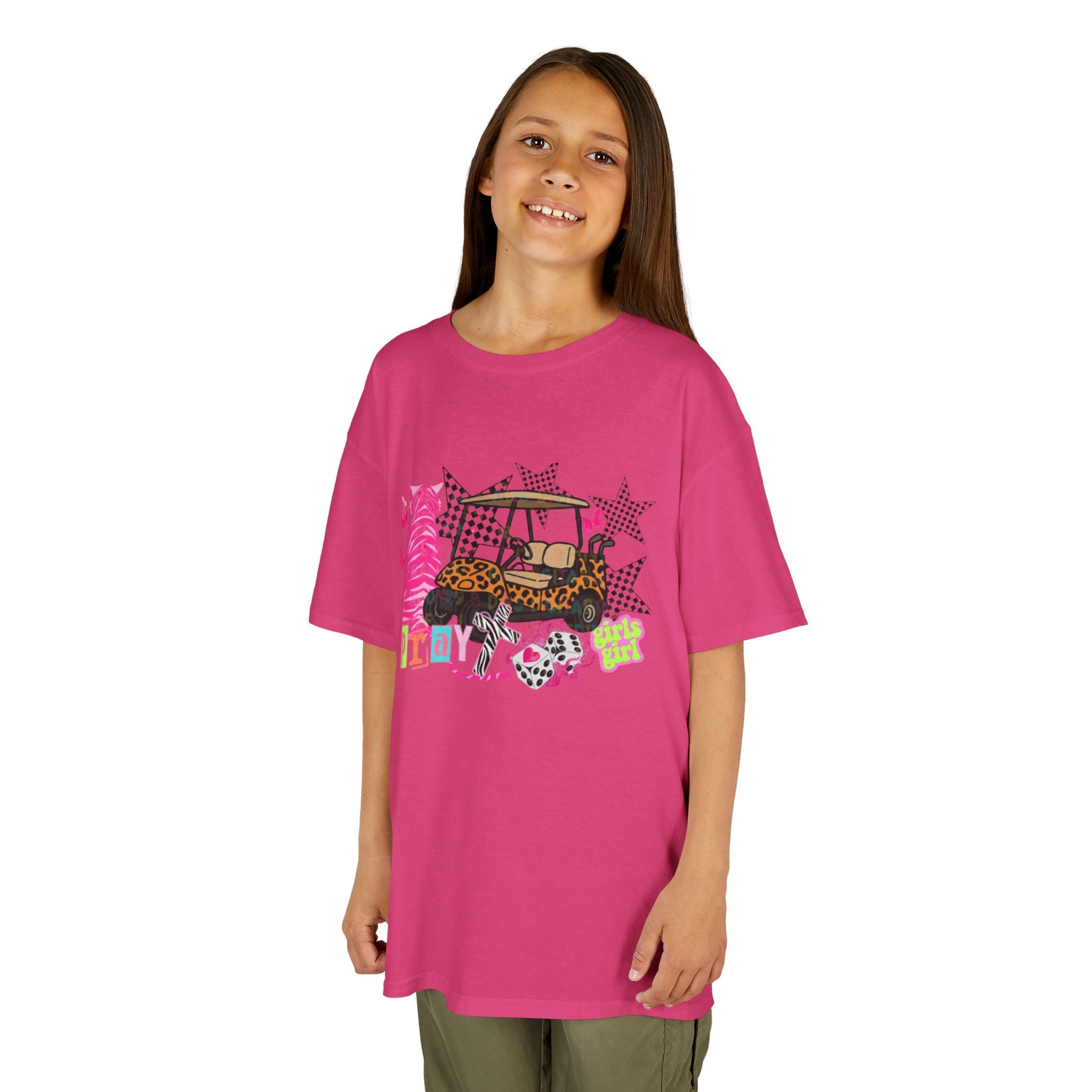 Kids' Girls Girl Tee - Fun Patterned Cotton Shirt