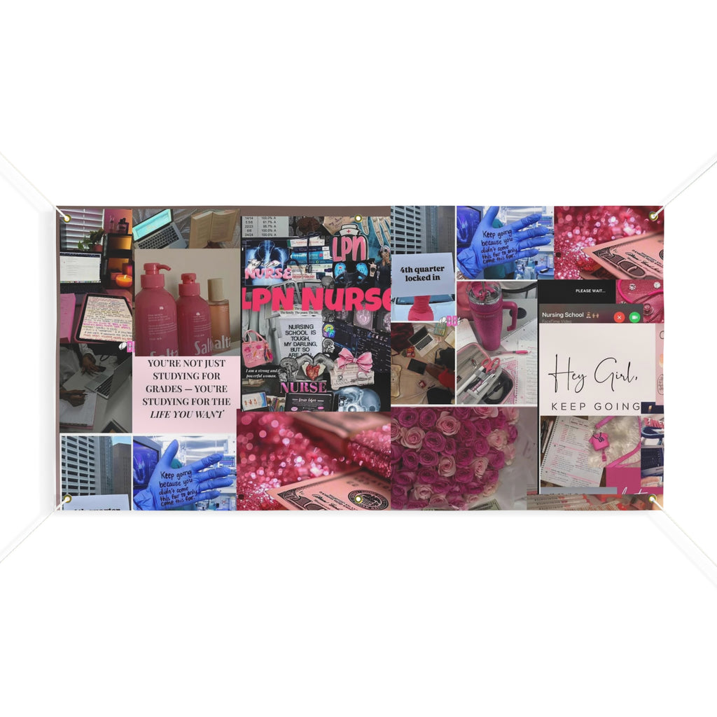 Inspirational Nursing Student Banner | Motivational Wall Décor for Nurses | Mat Decor for Medical Celebrations | Gift for Healthcare Workers, [...]