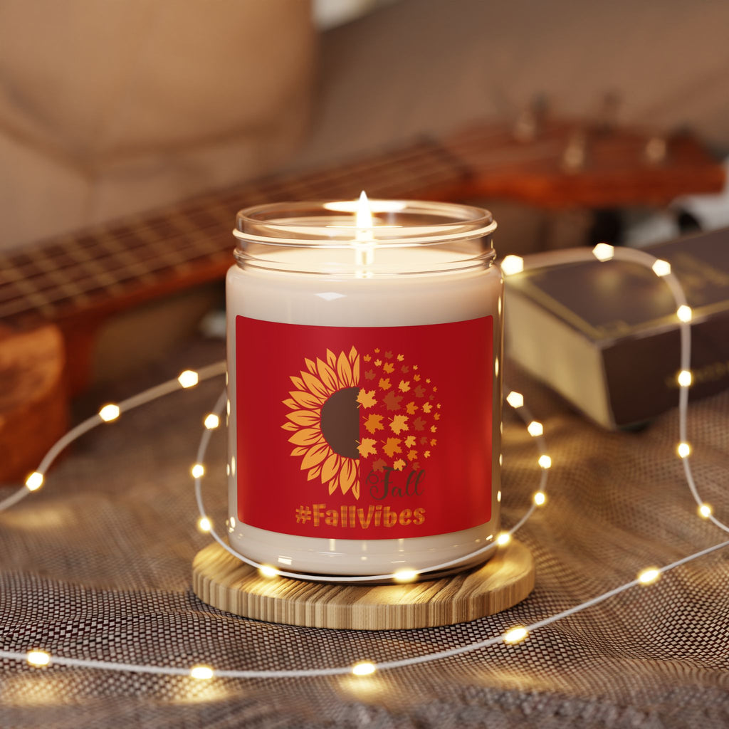 Autumn Scented Candle - #FallVibes, Cozy Home Decor, Gift for Her, Thanksgiving Decoration, Aromatherapy Candle