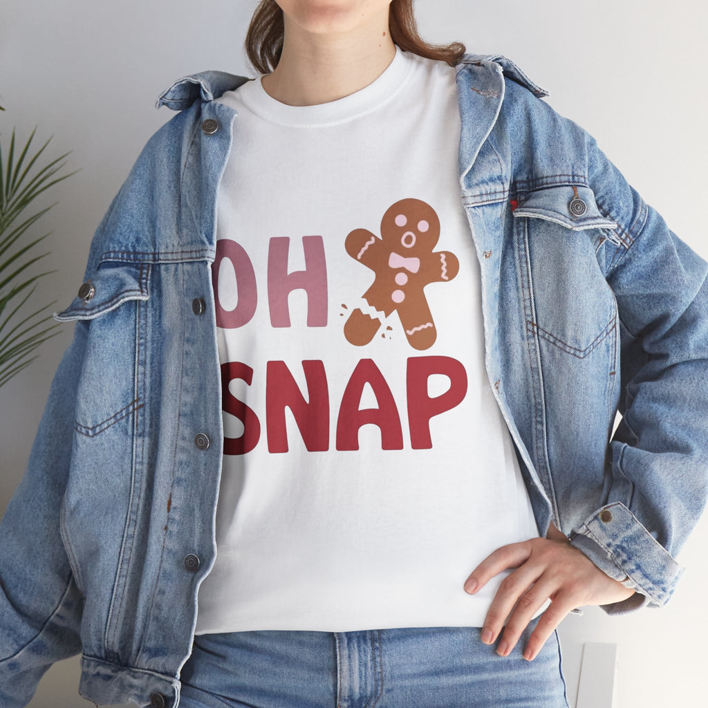 Oh Snap Gingerbread Tee — Funny Holiday Christmas T-Shirt