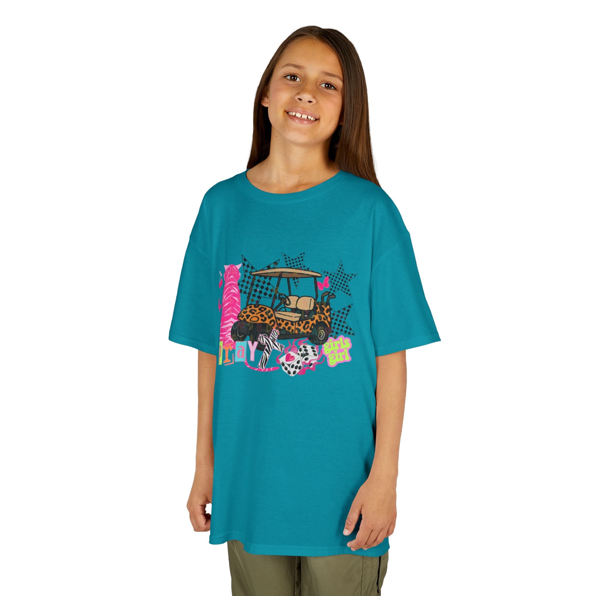 Kids' Girls Girl Tee - Fun Patterned Cotton Shirt