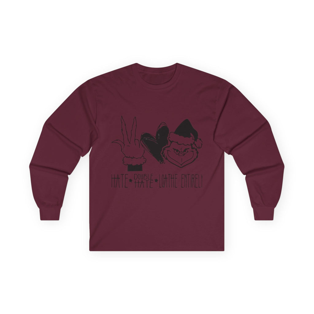 Unisex Long Sleeve Tee - Holiday Humor Shirt, Cozy Gift for Friends, Christmas Party Tee, Fun Winter Apparel, Seasonal Comedy Wear