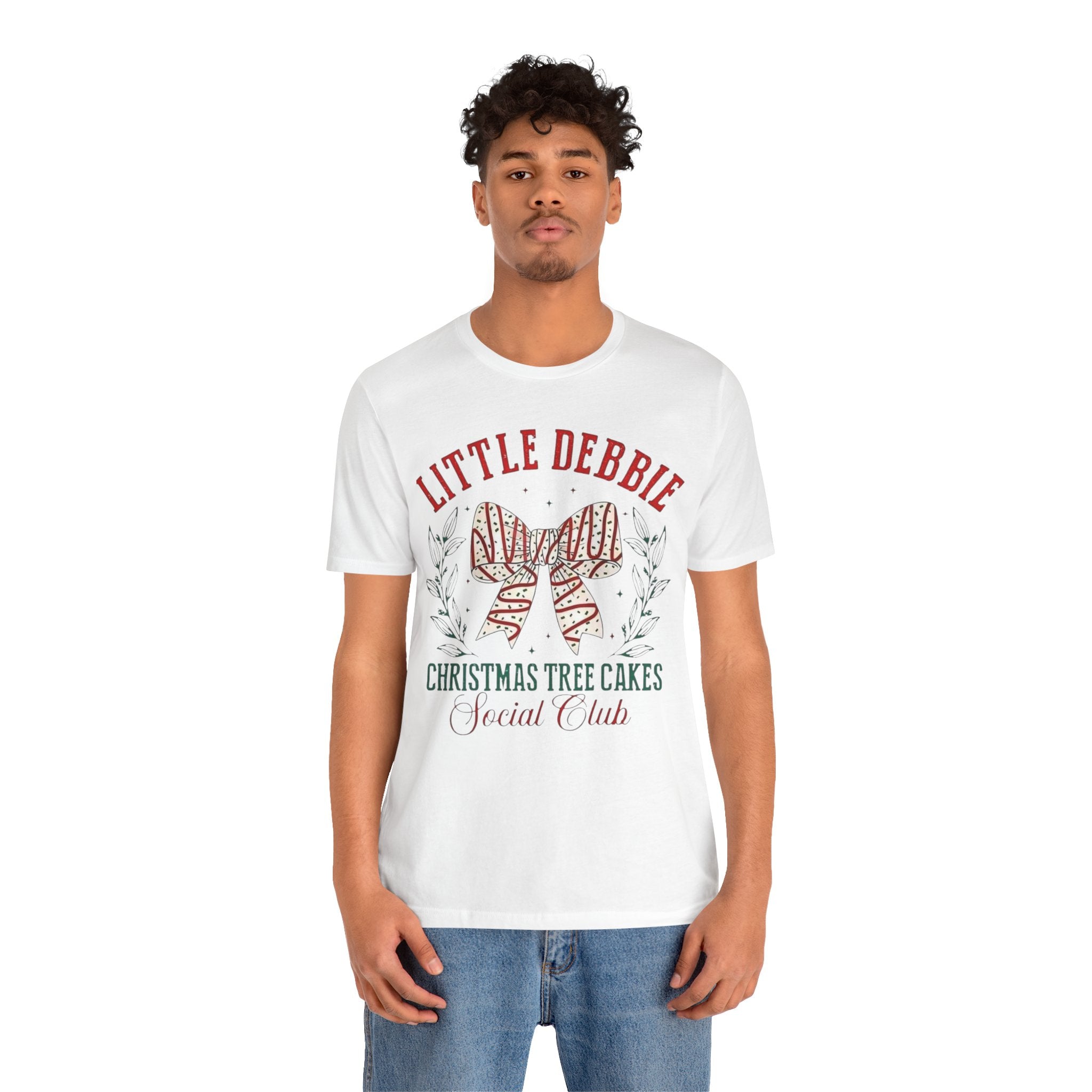 Little Debbie Christmas Tree Cakes Short Sleeve Tee, Holiday Casual Shirt, Christmas Gift, Retro Style T-Shirt, Fun Foodie Tee