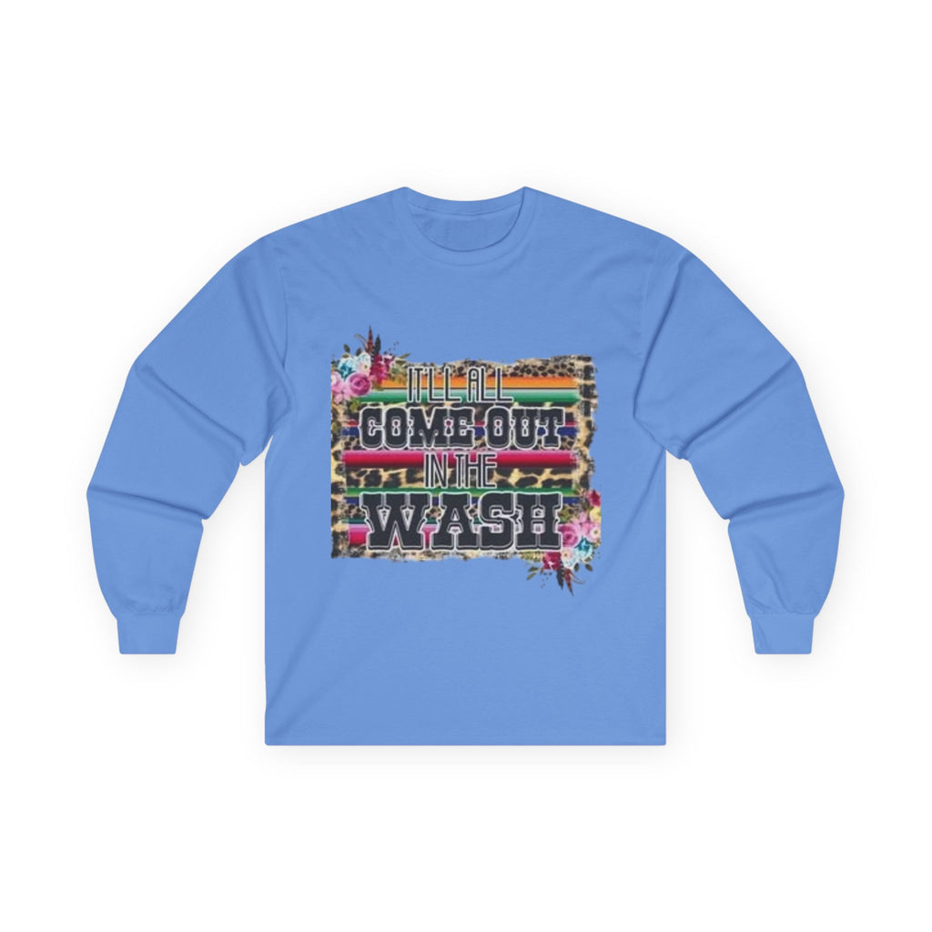 Cowgirl Vibes Long Sleeve Tee, Unisex Long Sleeve Shirt, Bohemian Graphic Tee, Western Style Top, Perfect Gift for Cowgirls