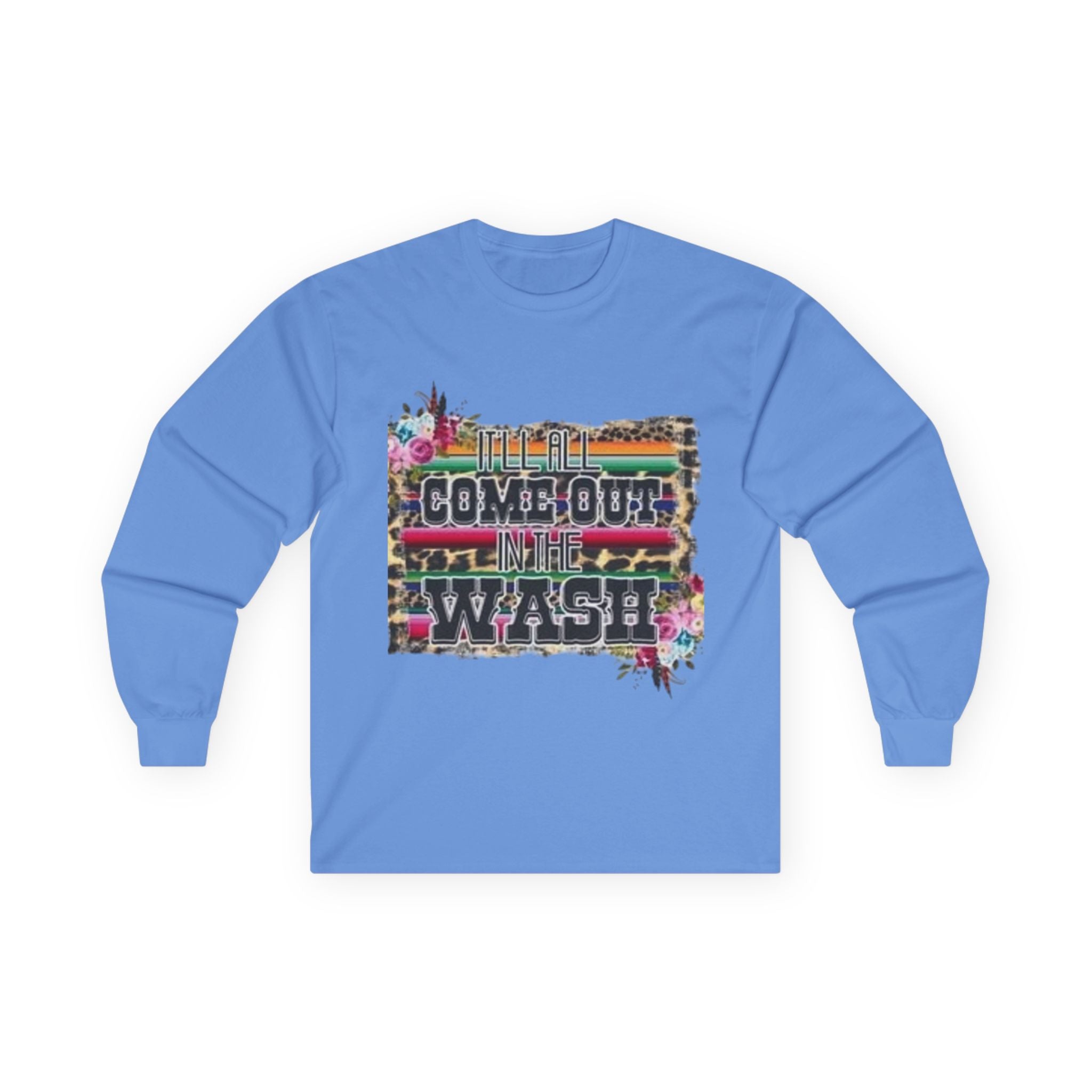Cowgirl Vibes Long Sleeve Tee, Unisex Long Sleeve Shirt, Bohemian Graphic Tee, Western Style Top, Perfect Gift for Cowgirls