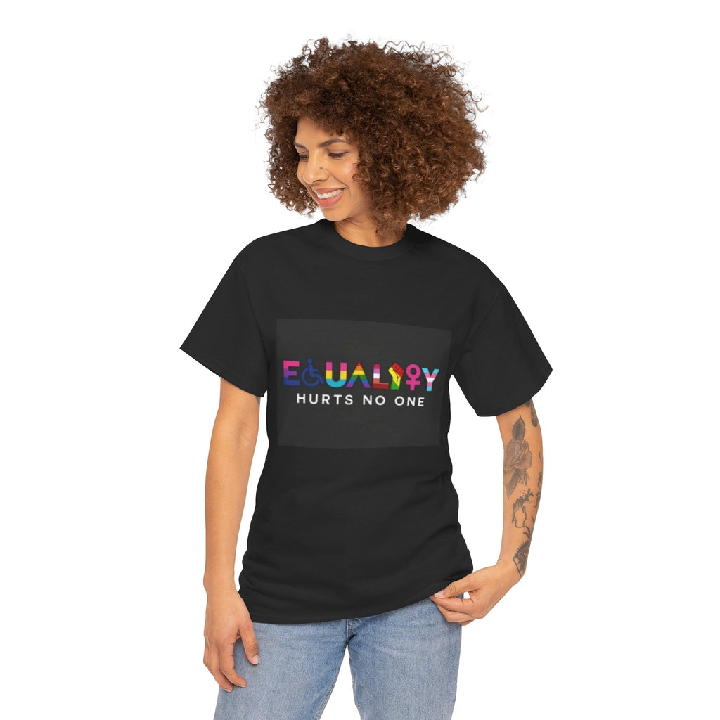 Equality Hurts No One T-Shirt - Unisex Heavy Cotton Tee for Pride and Activism Inclusivity Unisex