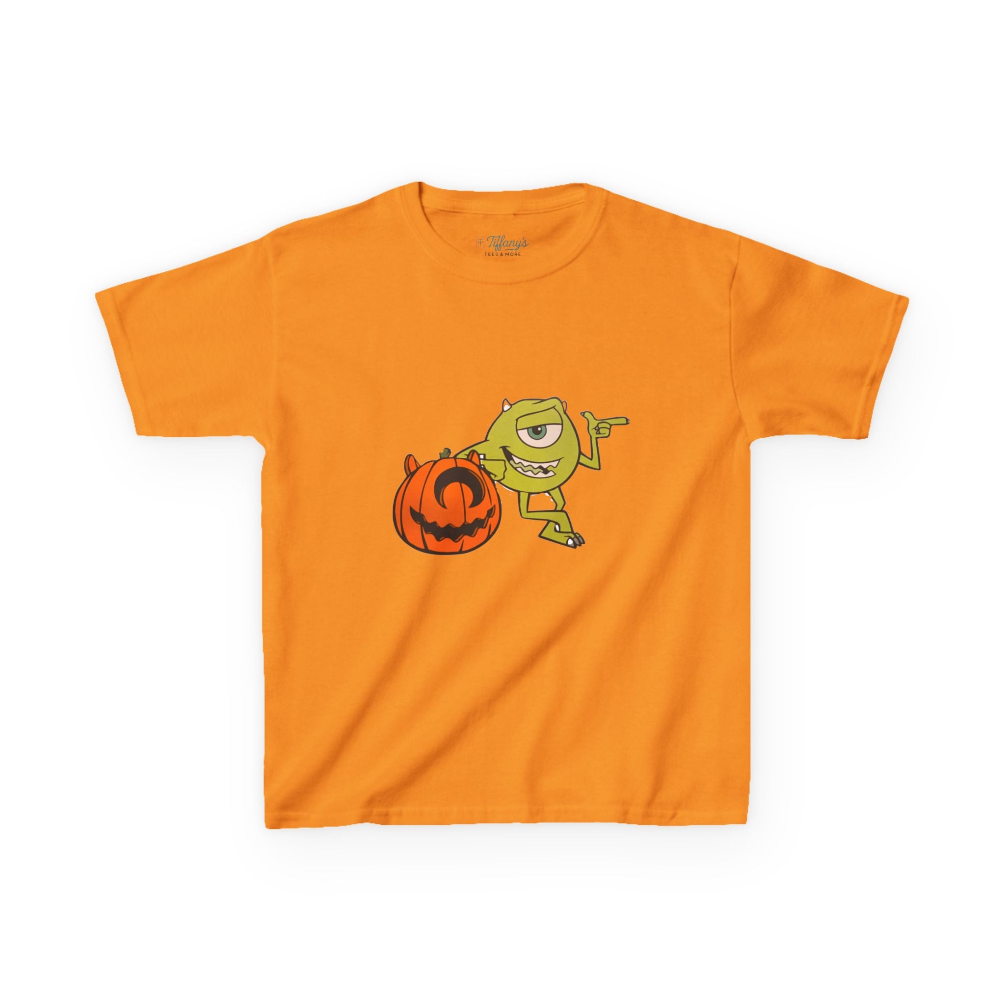 Halloween Kids Tee with Fun Pumpkin Design, Spooky Outfit, Trick or Treat Shirt, Kids Halloween Apparel, Cute Halloween Costume