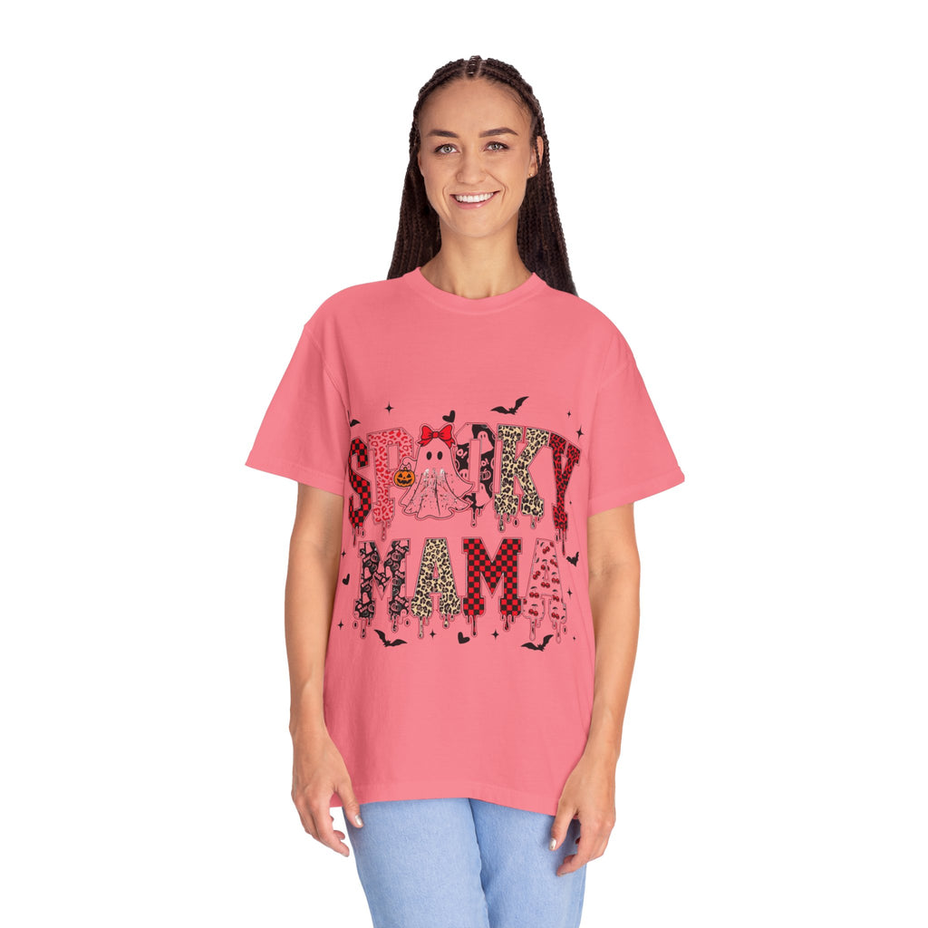 Spooky Mama Halloween T-Shirt, Unisex Halloween Shirt, Cute Ghost Tee, Fall Fashion, Casual Wear, Gift for Moms