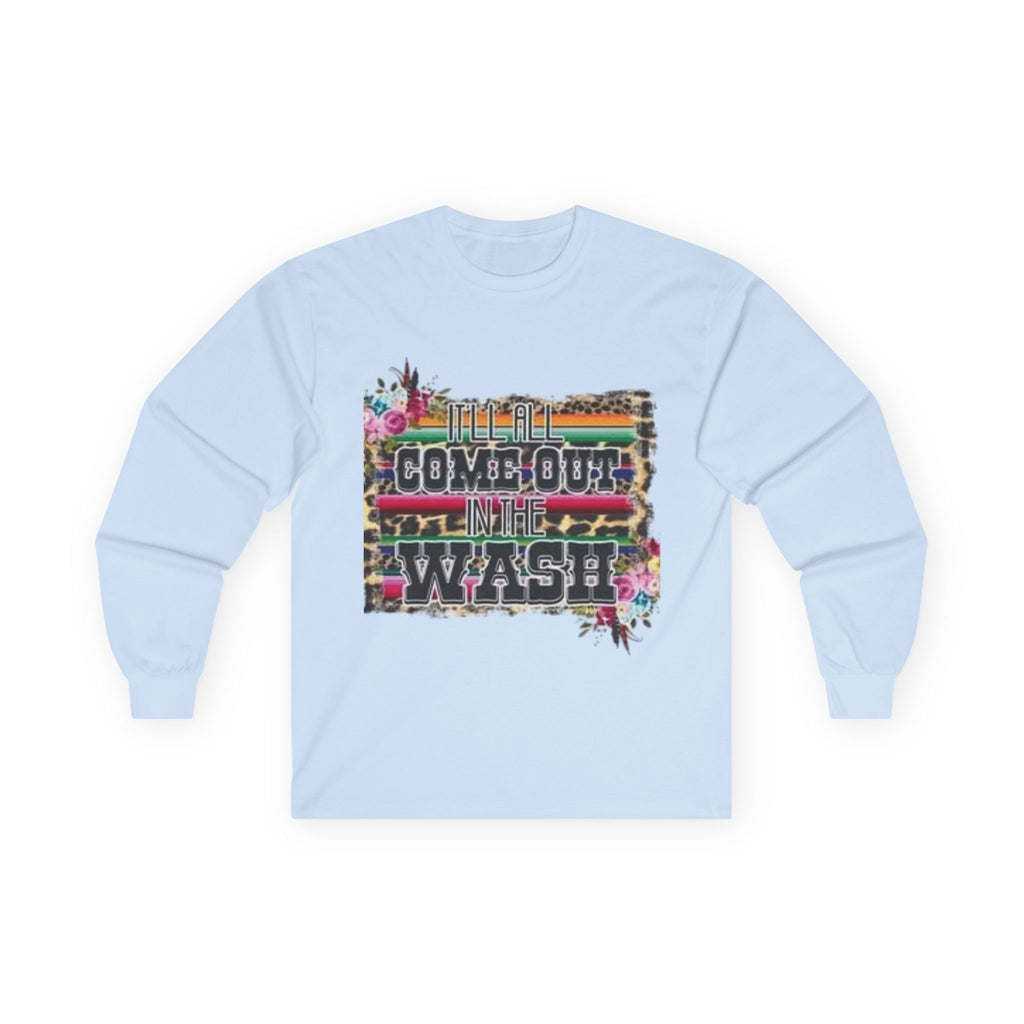 Cowgirl Vibes Long Sleeve Tee, Unisex Long Sleeve Shirt, Bohemian Graphic Tee, Western Style Top, Perfect Gift for Cowgirls