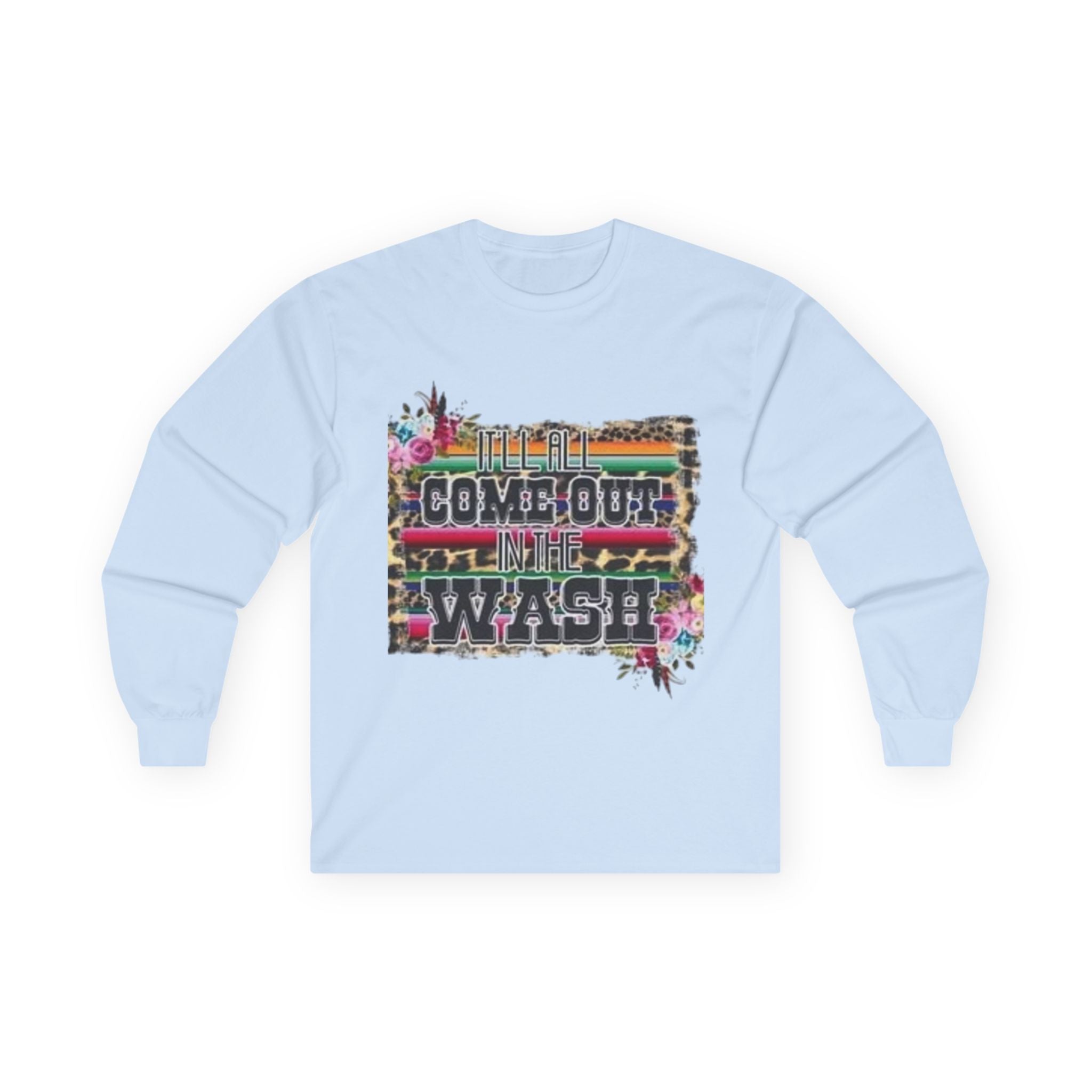 Cowgirl Vibes Long Sleeve Tee, Unisex Long Sleeve Shirt, Bohemian Graphic Tee, Western Style Top, Perfect Gift for Cowgirls