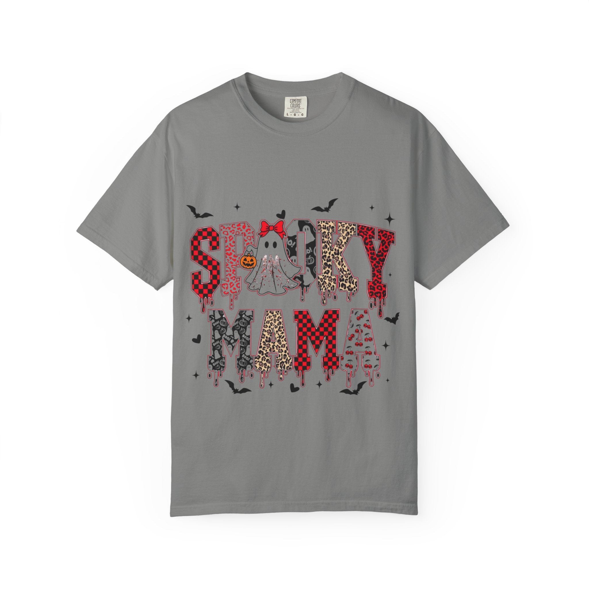 Spooky Mama Halloween T-Shirt, Unisex Halloween Shirt, Cute Ghost Tee, Fall Fashion, Casual Wear, Gift for Moms