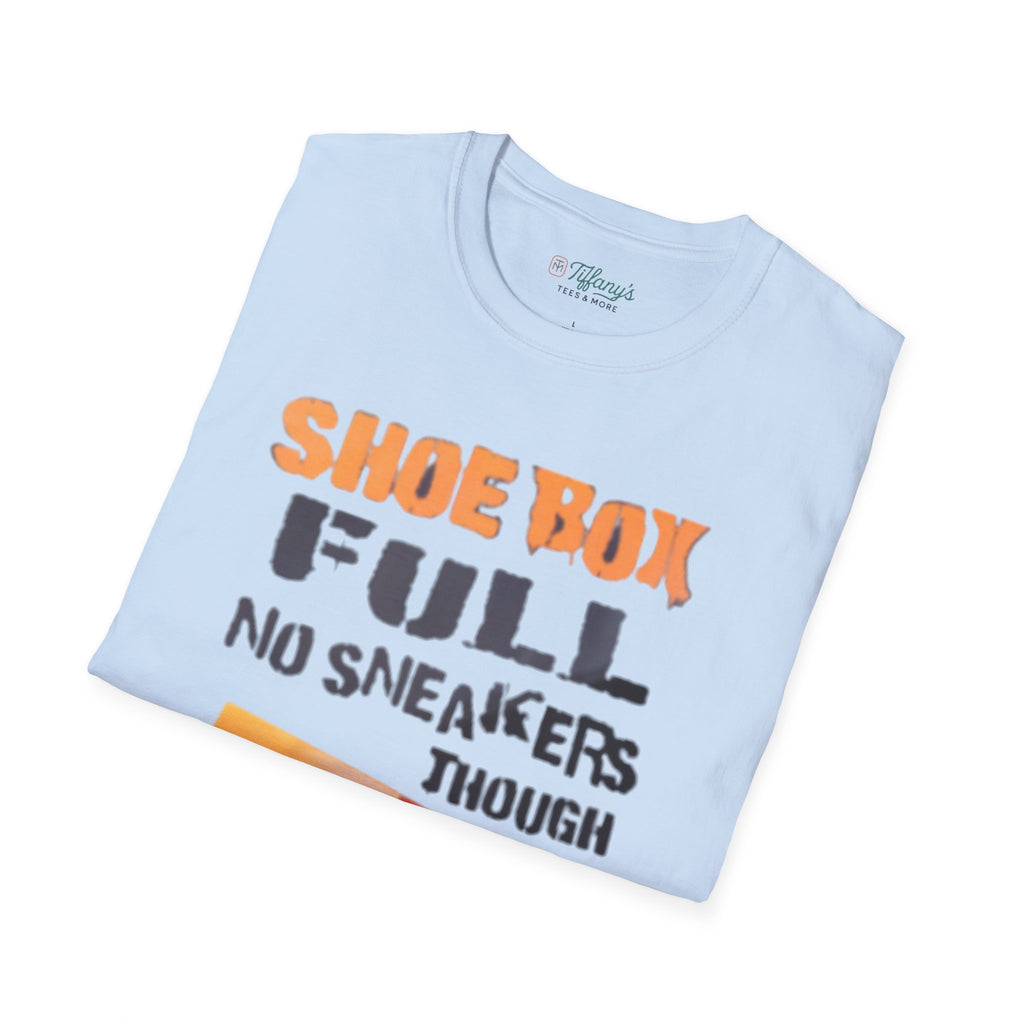 Shoe Box Humor T-Shirt, Funny Graphic Tee, Casual Wear, Sneaker Lover Gift, Unique Birthday Present