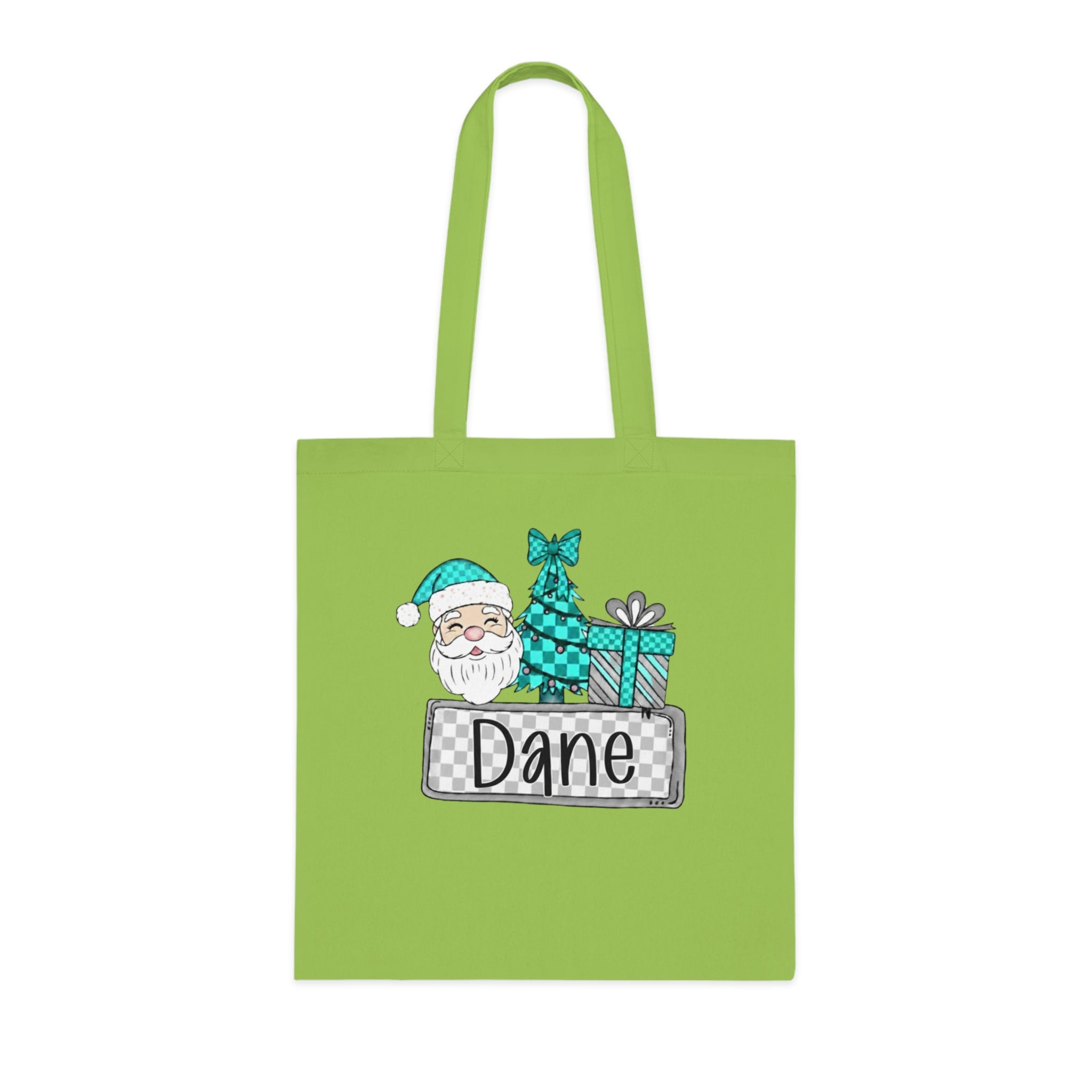 Personalized Christmas Cotton Tote
