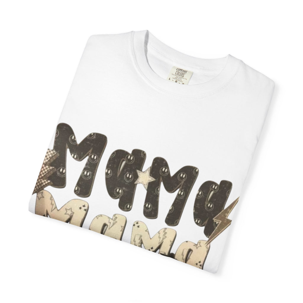 Mama Vibes Garment-Dyed T-shirt | Unisex Tee for Mother's Day, Birthday Gift, Casual Wear, Family Outings, Unique Style