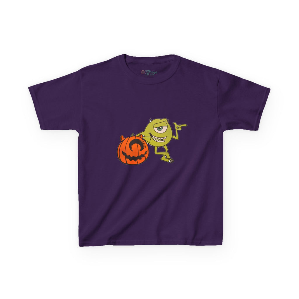 Halloween Kids Tee with Fun Pumpkin Design, Spooky Outfit, Trick or Treat Shirt, Kids Halloween Apparel, Cute Halloween Costume
