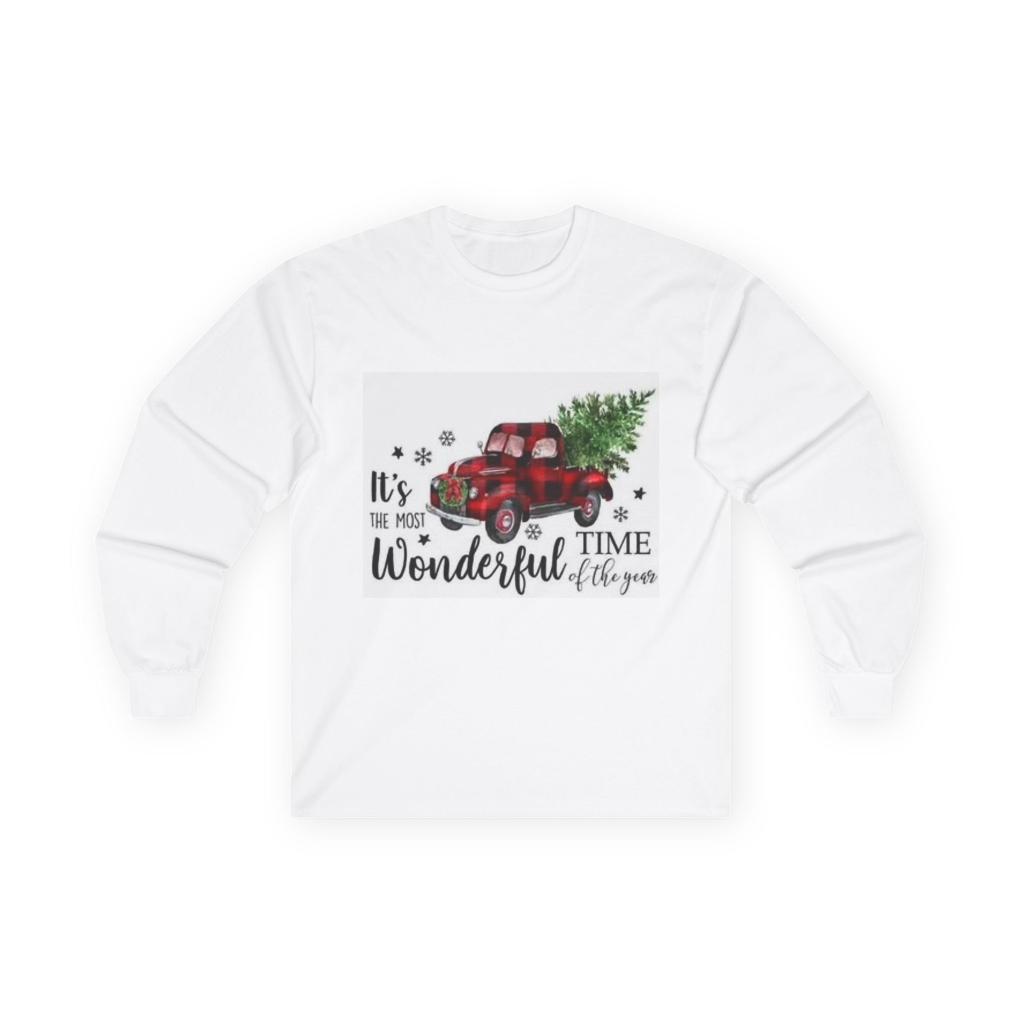 It's the Most Wonderful Time Long Sleeve Tee | Holiday Shirt, Christmas Gift, Festive Apparel, Unisex Top, Cozy Winter Wear