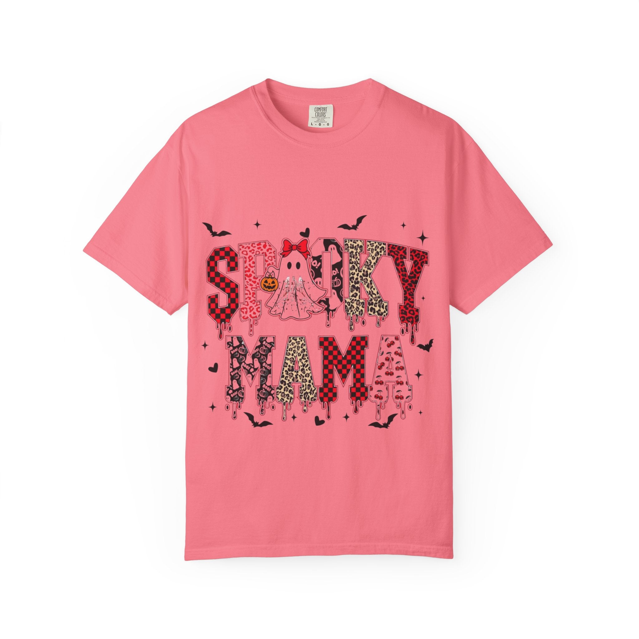 Spooky Mama Halloween T-Shirt, Unisex Halloween Shirt, Cute Ghost Tee, Fall Fashion, Casual Wear, Gift for Moms